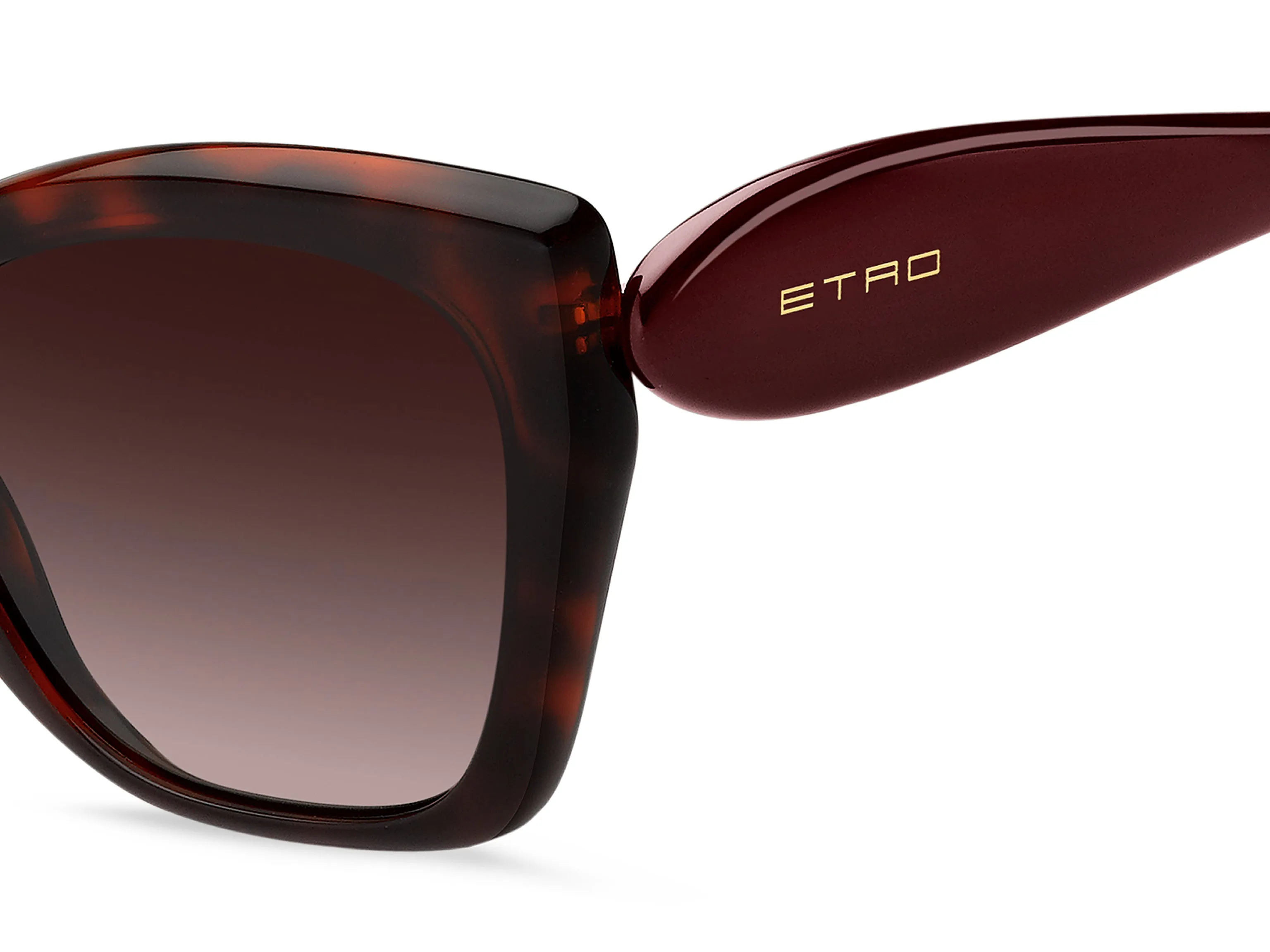 ETRO ETRO 0084/S 82U/HA Occhiali da sole Acetato Marrone Squadrata Normale Sfumato - immagine 3