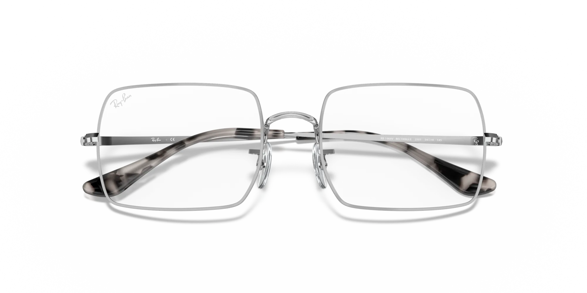 Ray - Ban RX1969V 2501 Montature da vista Metallo Argento Squadrata - immagine 2