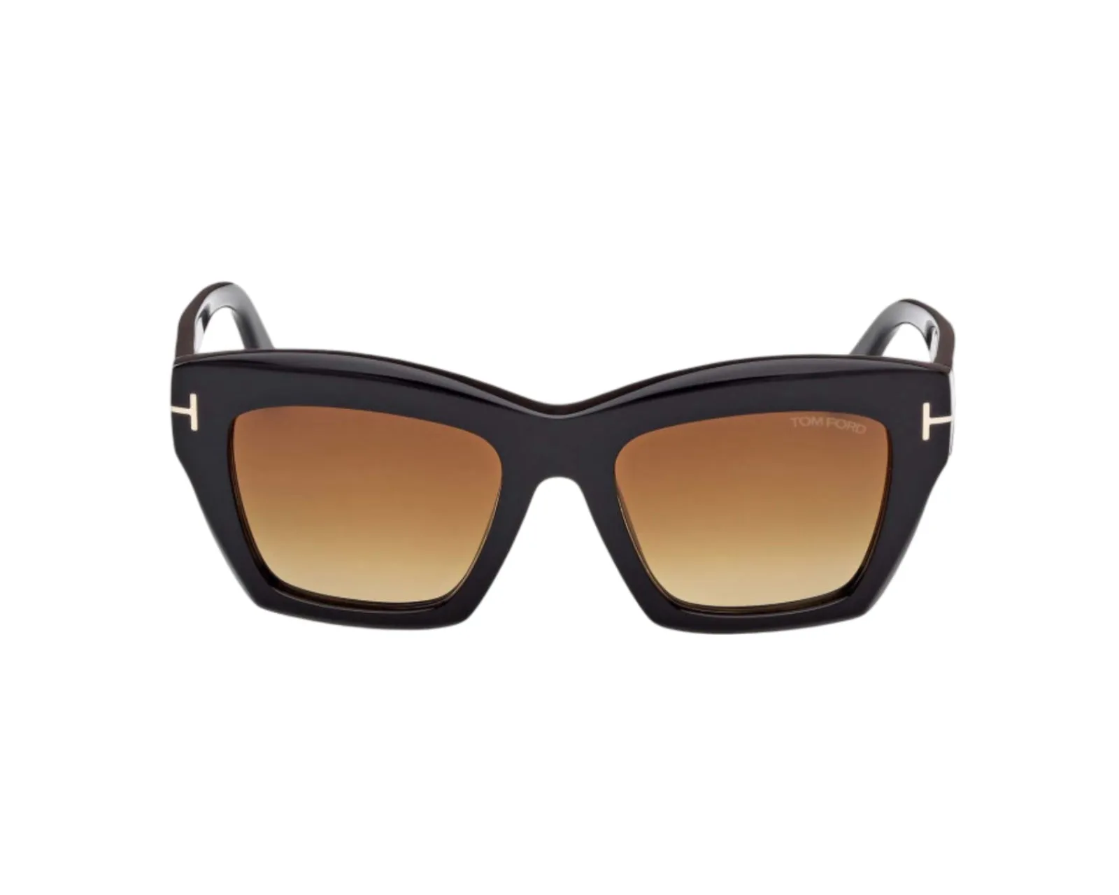 TOM FORD FT1191 LUNA 01F Occhiali da sole Acetato Nero Marrone Farfalla Normale Sfumato - immagine 2