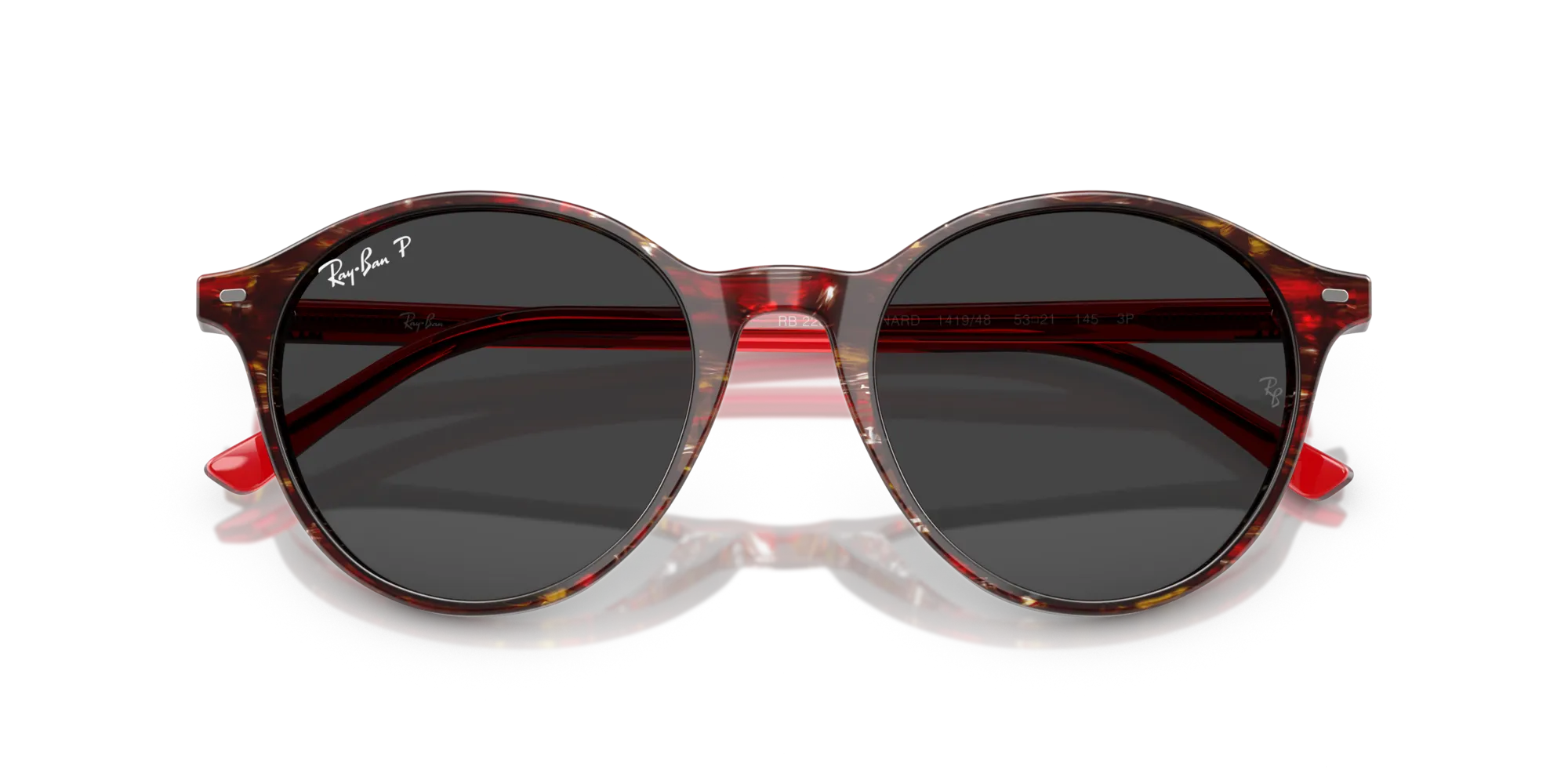Ray - Ban RB2230 BERNARD 141948 Occhiali da sole Acetato Multi-colore Grigio Pantos Polarizzata - immagine 2