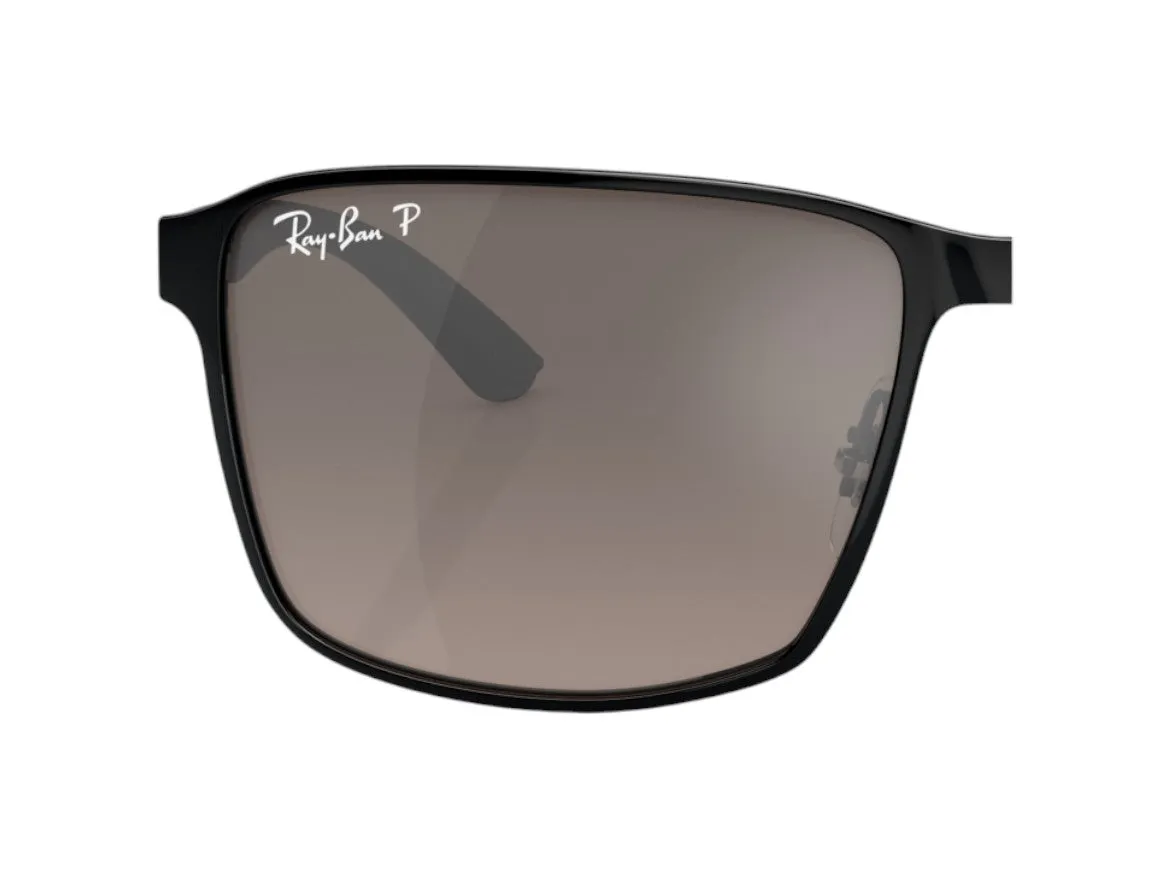 Ray - Ban Coppia di Lenti di ricambio Ray-Ban RB3721CH Lenti di ricambio Metallo Blu Squadrata Polarizzata Specchiato - immagine 2