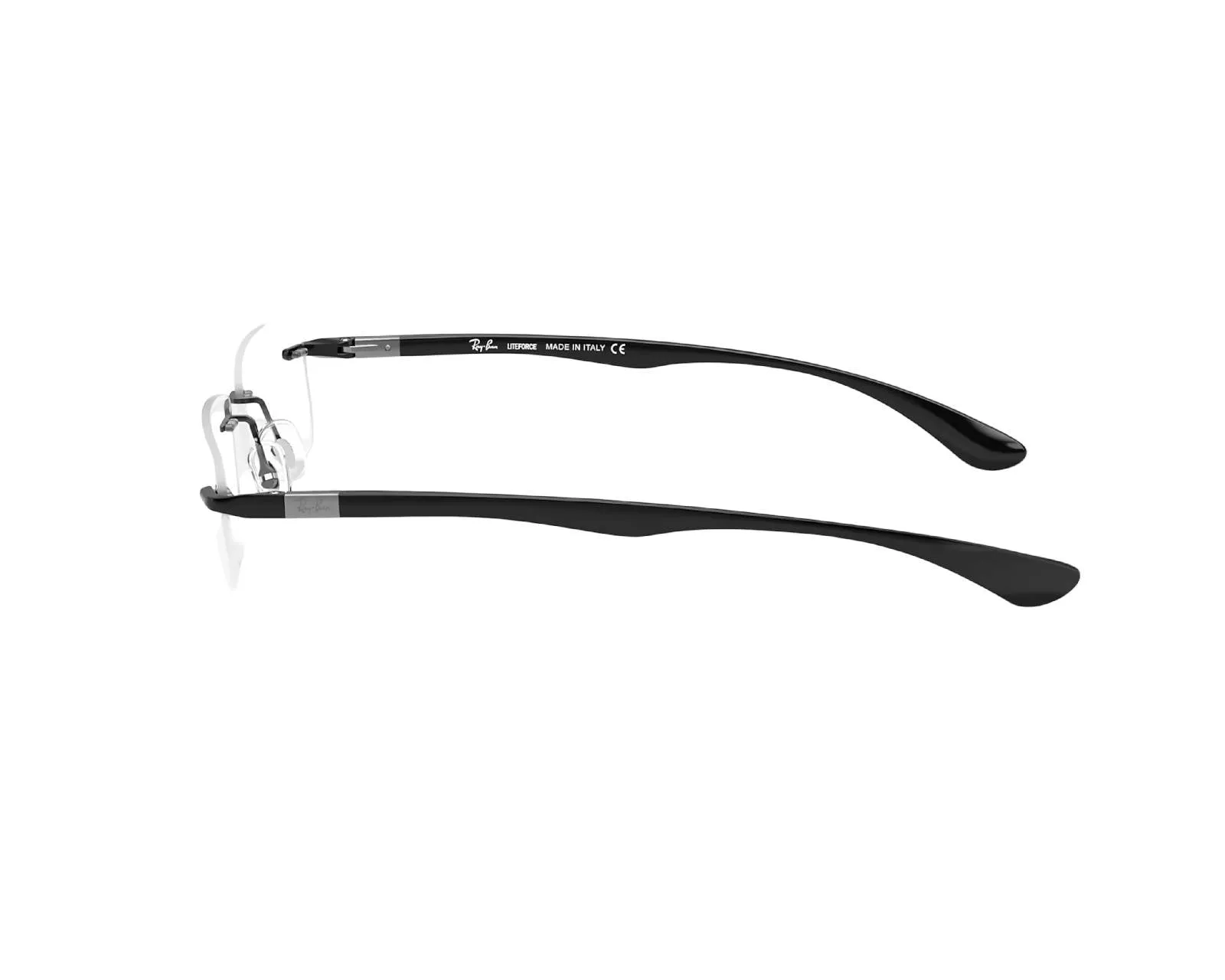 Ray - Ban RX8724 1000 Montature da vista Titanio Canna di fucile Trasparente Squadrata Normale - immagine 4