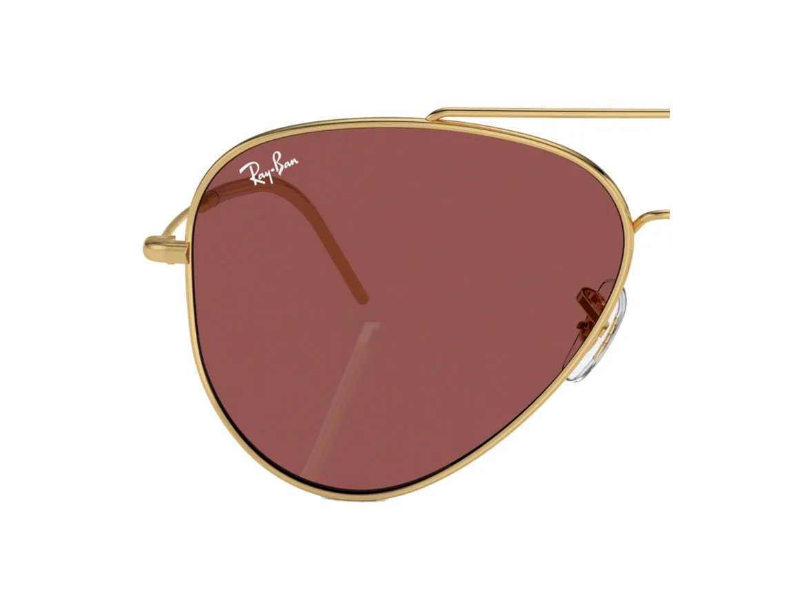 Ray - Ban Coppia di Lenti di ricambio Ray-Ban RBR0101S Aviator reverse Lenti di ricambio Metallo Grigio Pilot Antiriflesso - immagine 4