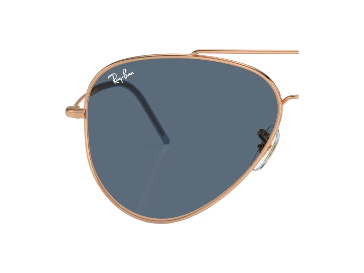 Ray - Ban Coppia di Lenti di ricambio Ray-Ban RBR0101S Aviator reverse Lenti di ricambio Metallo Blu Pilot Antiriflesso - immagine 3
