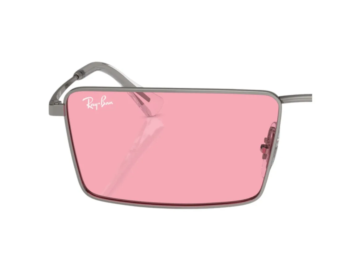 Ray - Ban Coppia di Lenti di ricambio Ray-Ban RB3741 Emy Lenti di ricambio Metallo Viola Squadrata - immagine 4