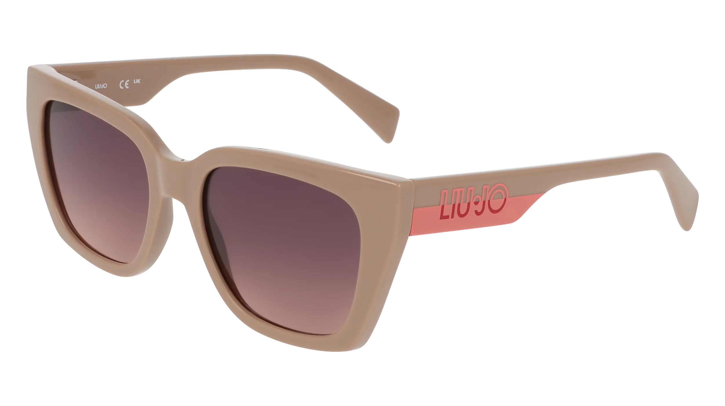 Liu Jo LJ808S 278 Occhiali da sole Bio-iniettato Beige Viola Squadrata Normale - immagine 1