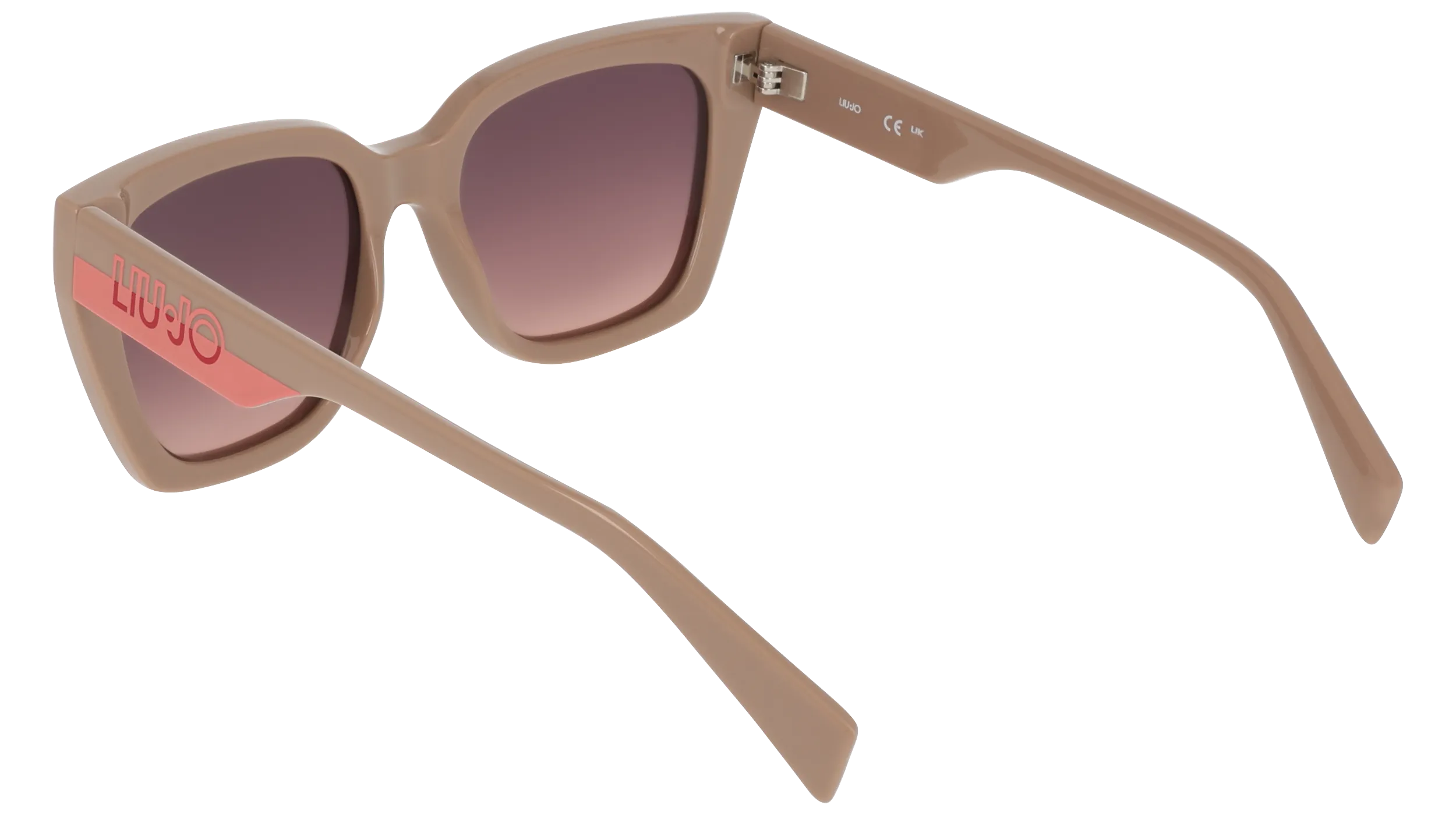Liu Jo LJ808S 278 Occhiali da sole Bio-iniettato Beige Viola Squadrata Normale - immagine 4