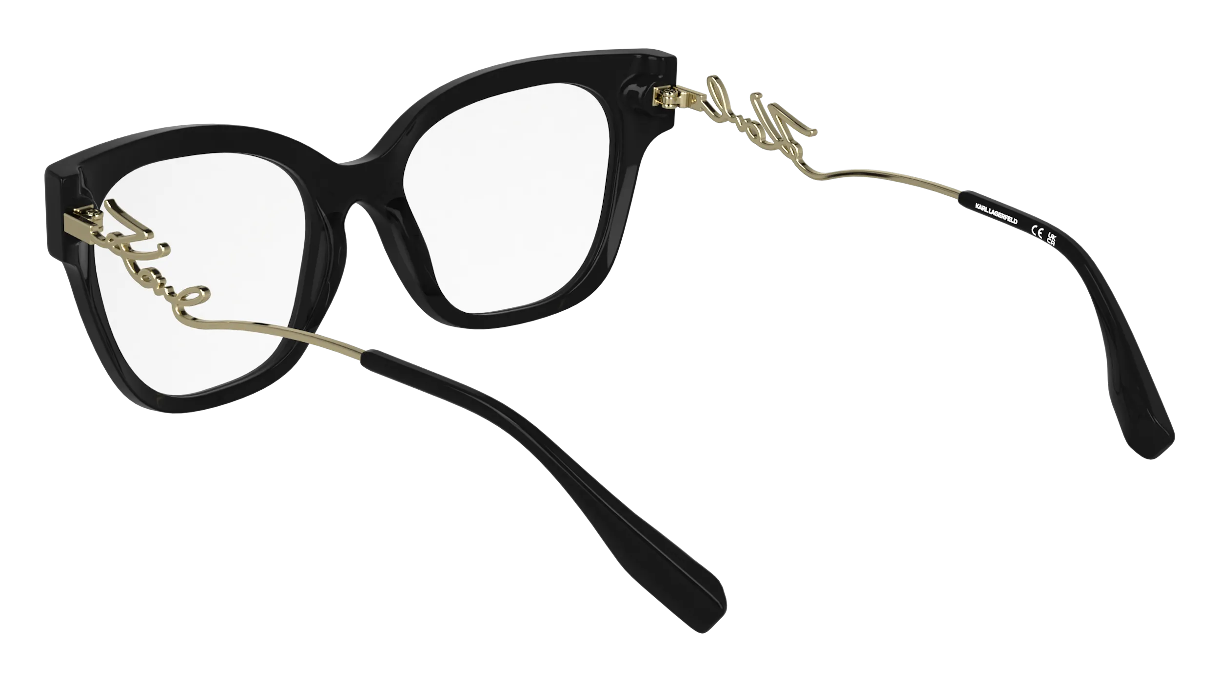 Karl Lagerfeld KL6191 001 Montature da vista Acetato Nero Squadrata Normale - immagine 4