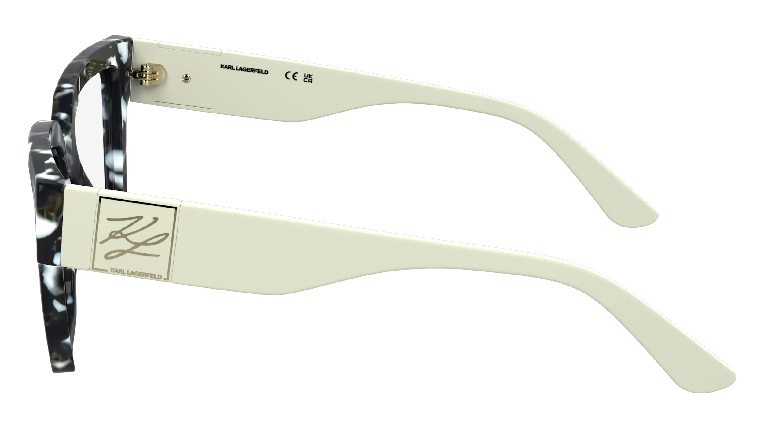 Karl Lagerfeld KL6196 016 Montature da vista Acetato Nero Squadrata Normale - immagine 3