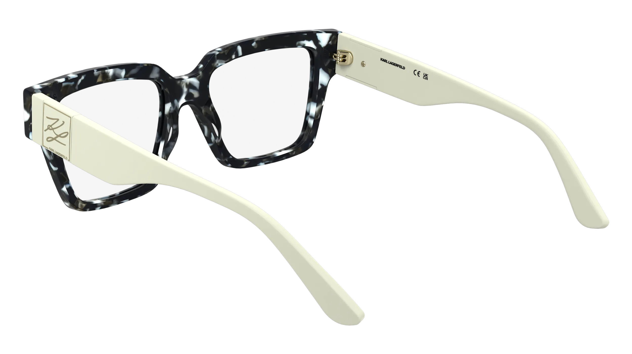 Karl Lagerfeld KL6196 016 Montature da vista Acetato Nero Squadrata Normale - immagine 4