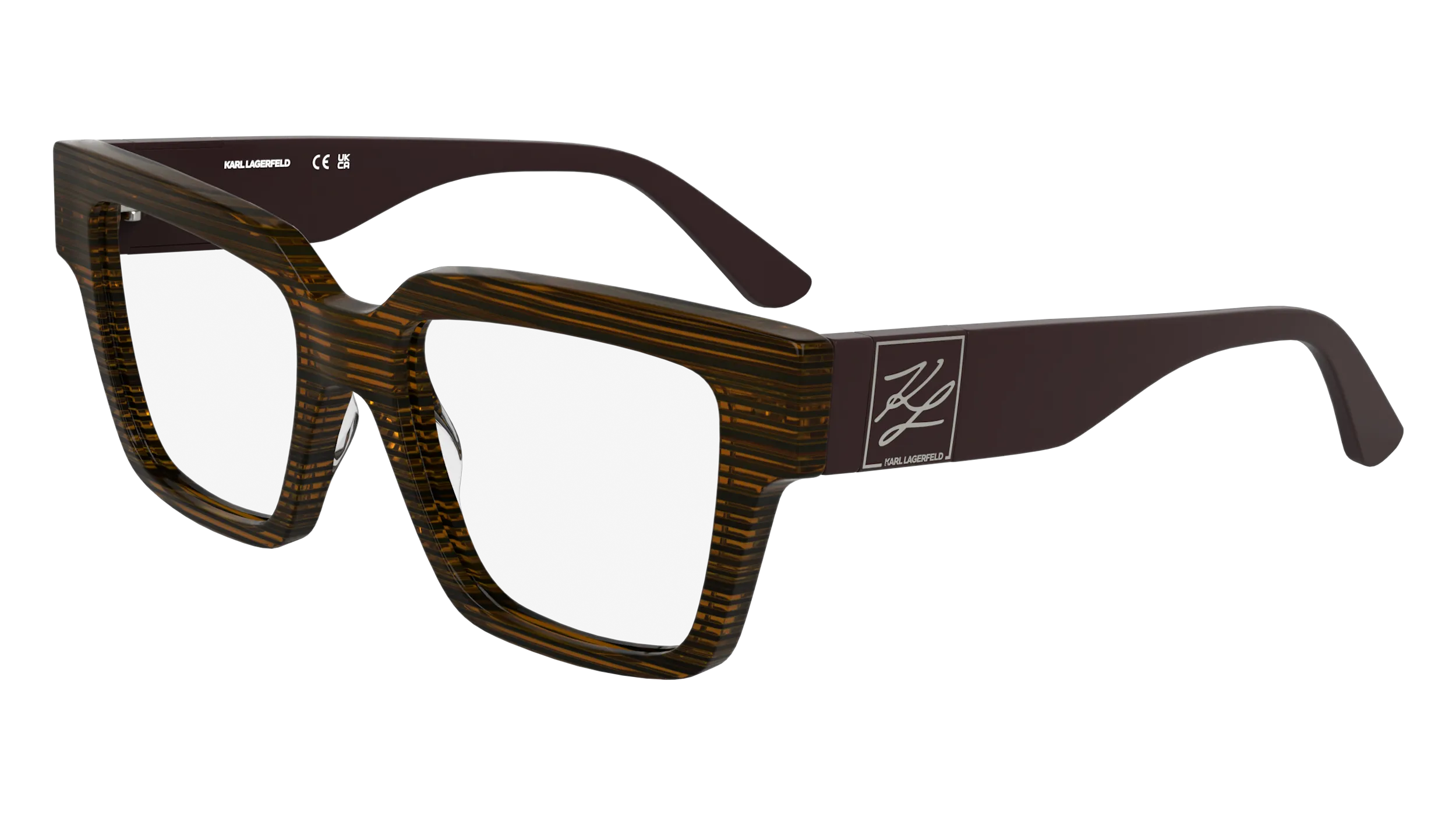 Karl Lagerfeld KL6196 212 Montature da vista Acetato Marrone Squadrata Normale - immagine 1