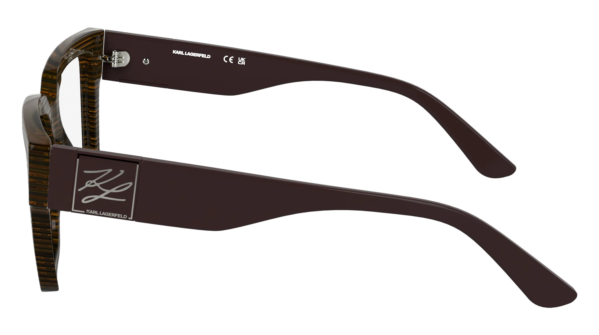 Karl Lagerfeld KL6196 212 Montature da vista Acetato Marrone Squadrata Normale - immagine 3