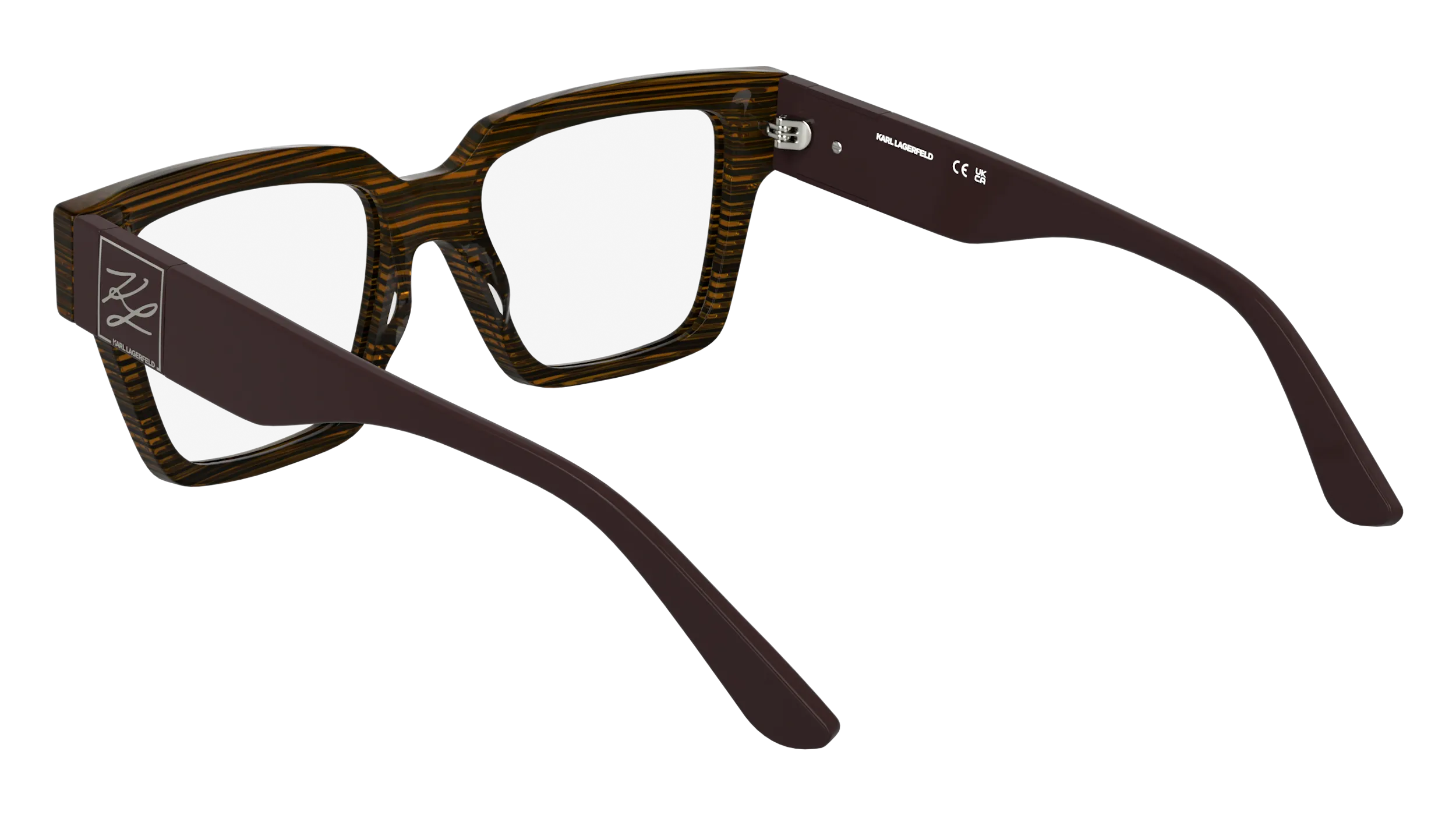 Karl Lagerfeld KL6196 212 Montature da vista Acetato Marrone Squadrata Normale - immagine 4