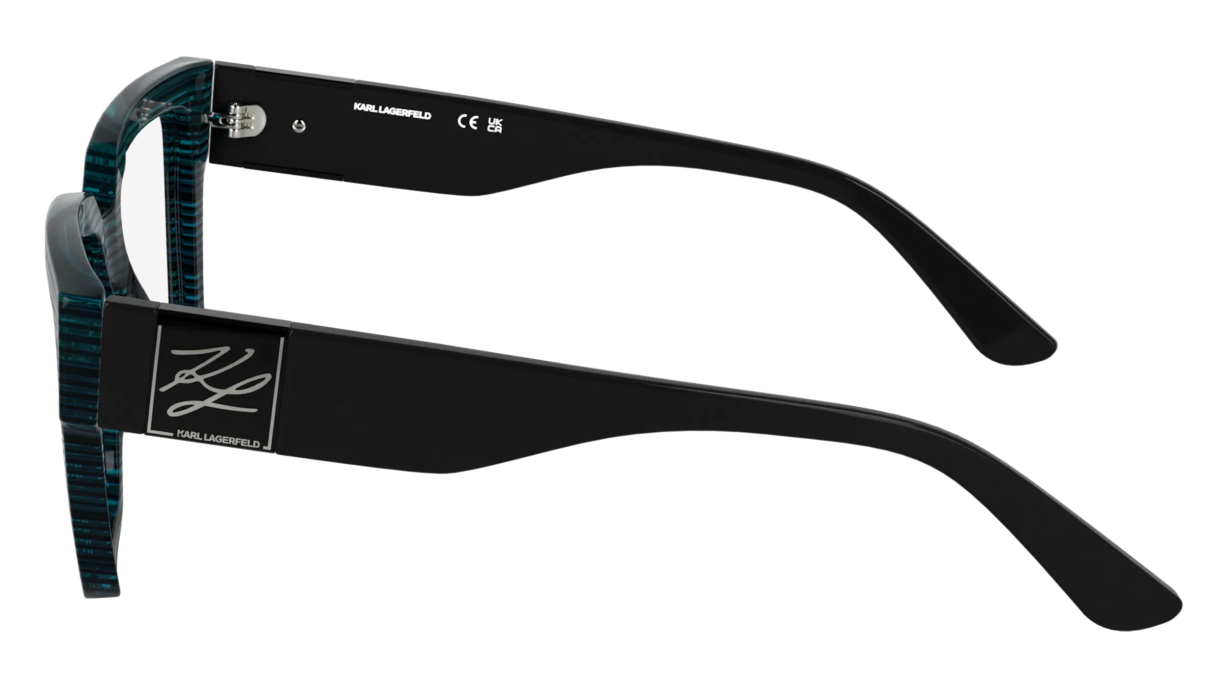 Karl Lagerfeld KL6196 422 Montature da vista Acetato Blu Squadrata Normale - immagine 3
