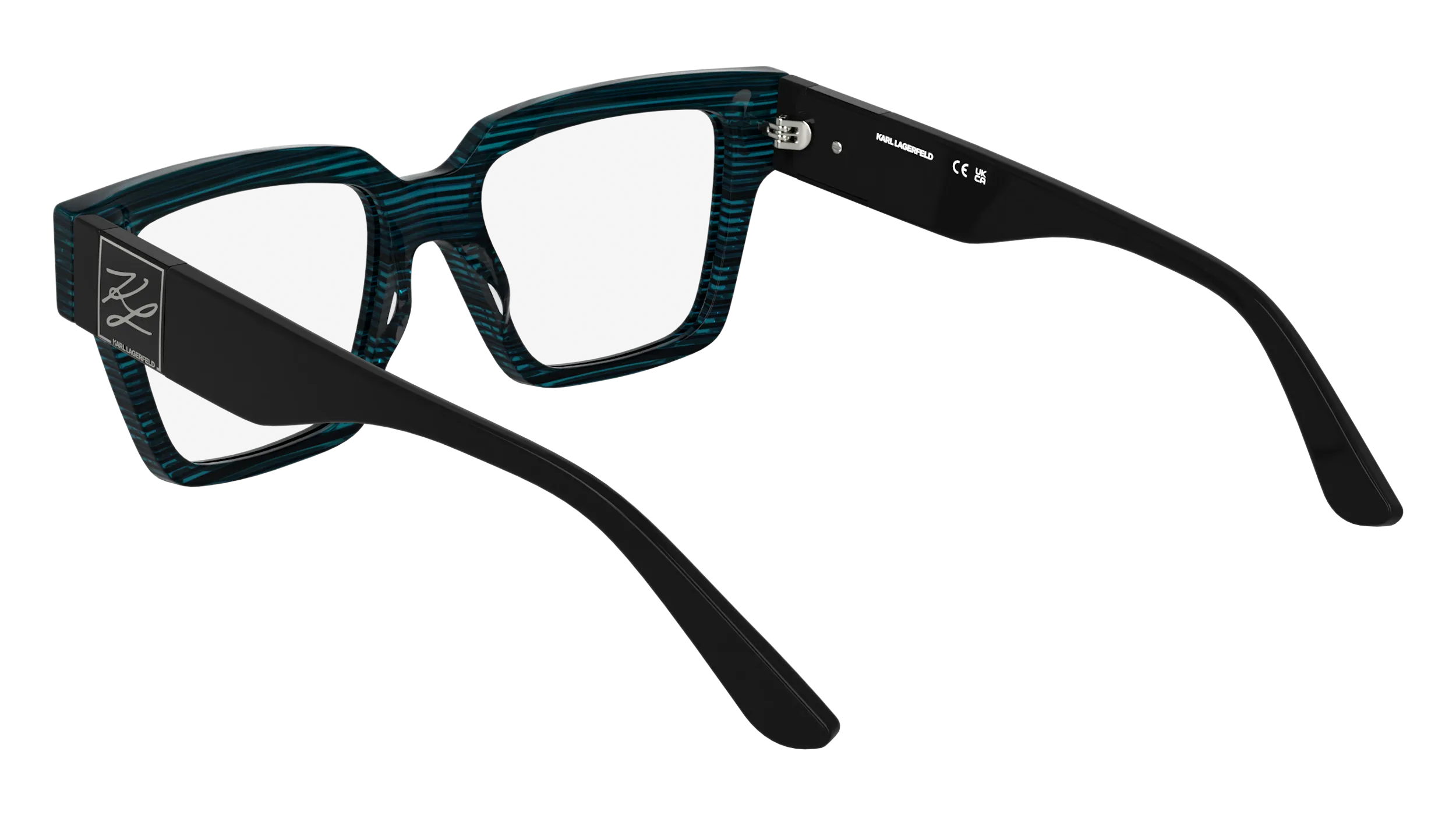 Karl Lagerfeld KL6196 422 Montature da vista Acetato Blu Squadrata Normale - immagine 4