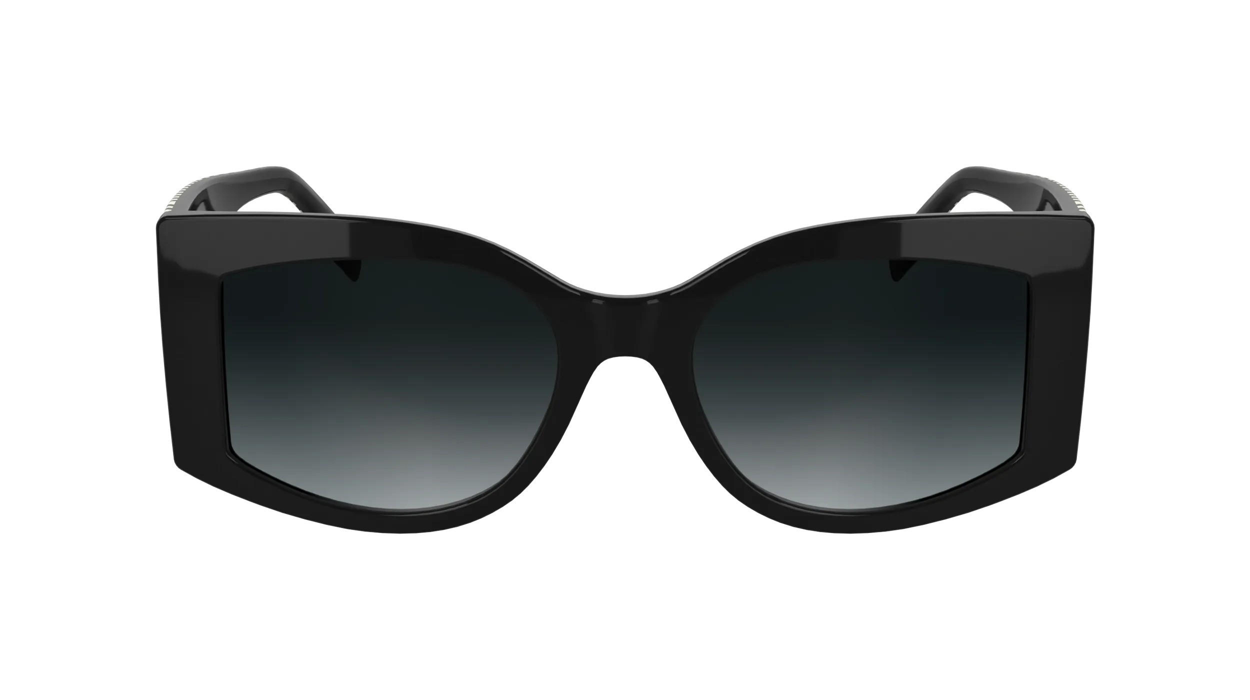 Karl Lagerfeld KL6183S 001 Occhiali da sole Bio-iniettato Nero Squadrata Normale - immagine 2