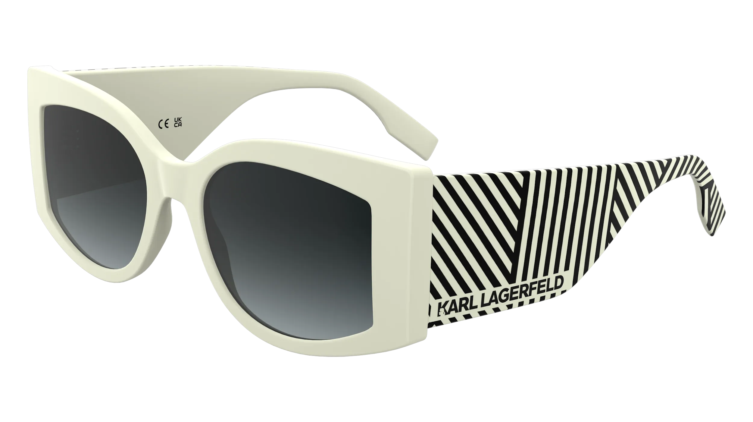 Karl Lagerfeld KL6183S 105 Occhiali da sole Bio-iniettato Bianco Squadrata Normale - immagine 1