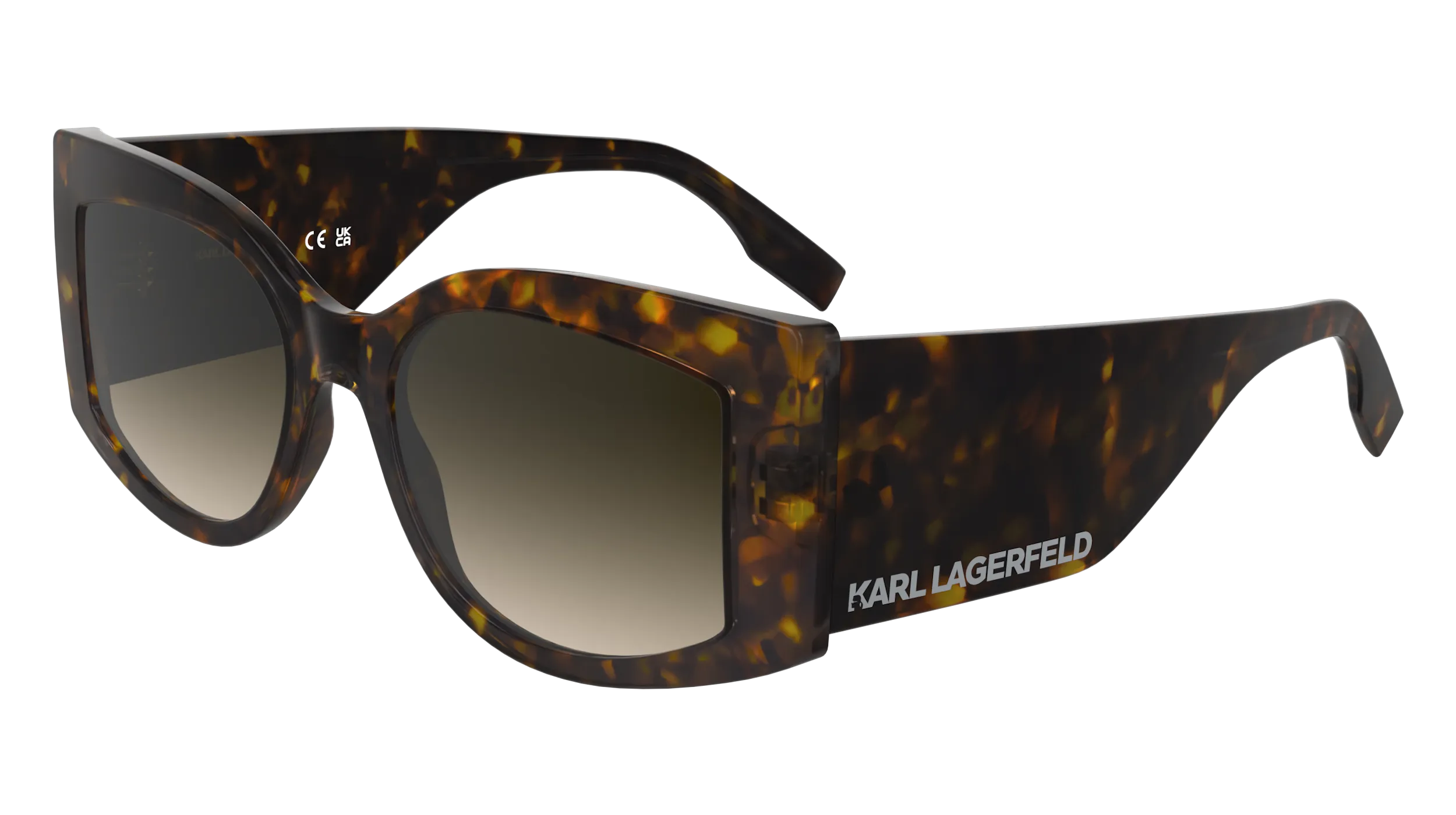 Karl Lagerfeld KL6183S 242 Occhiali da sole Bio-iniettato Havana Squadrata Normale - immagine 1