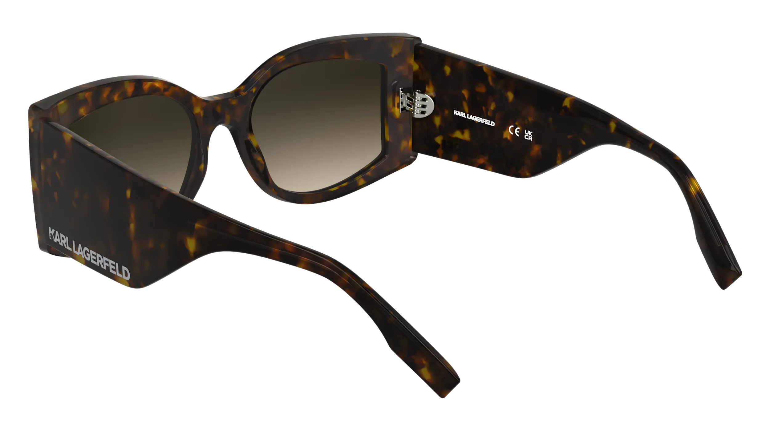 Karl Lagerfeld KL6183S 242 Occhiali da sole Bio-iniettato Havana Squadrata Normale - immagine 4