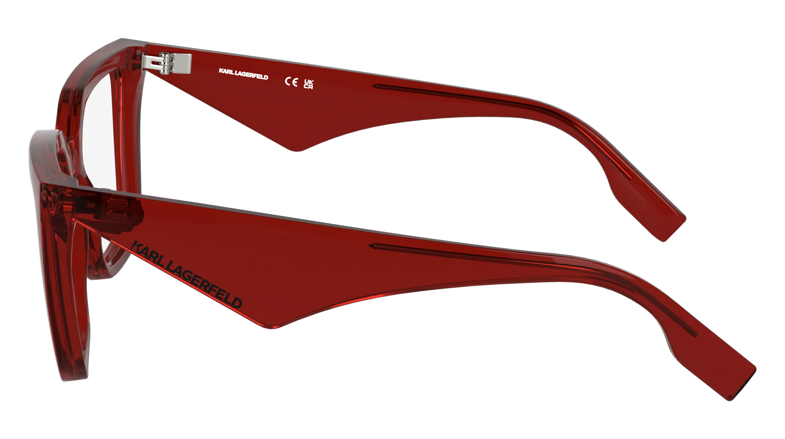Karl Lagerfeld KL6194 600 Montature da vista Bio-iniettato Rosso Squadrata Normale - immagine 3