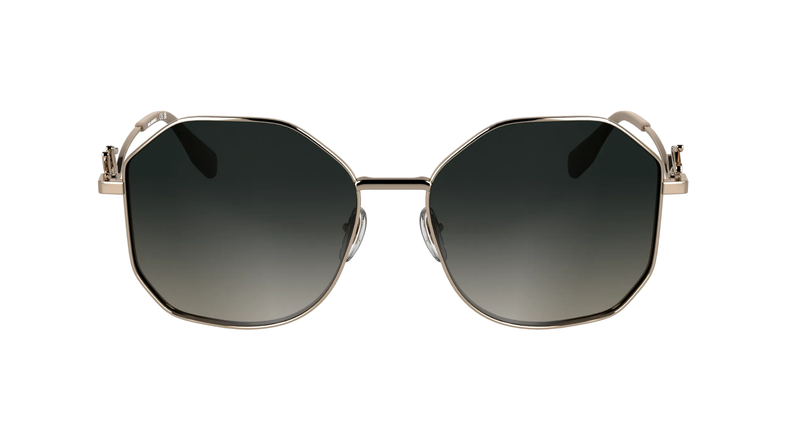 Karl Lagerfeld KL358S 770 Occhiali da sole Metallo Oro Squadrata Normale - immagine 2