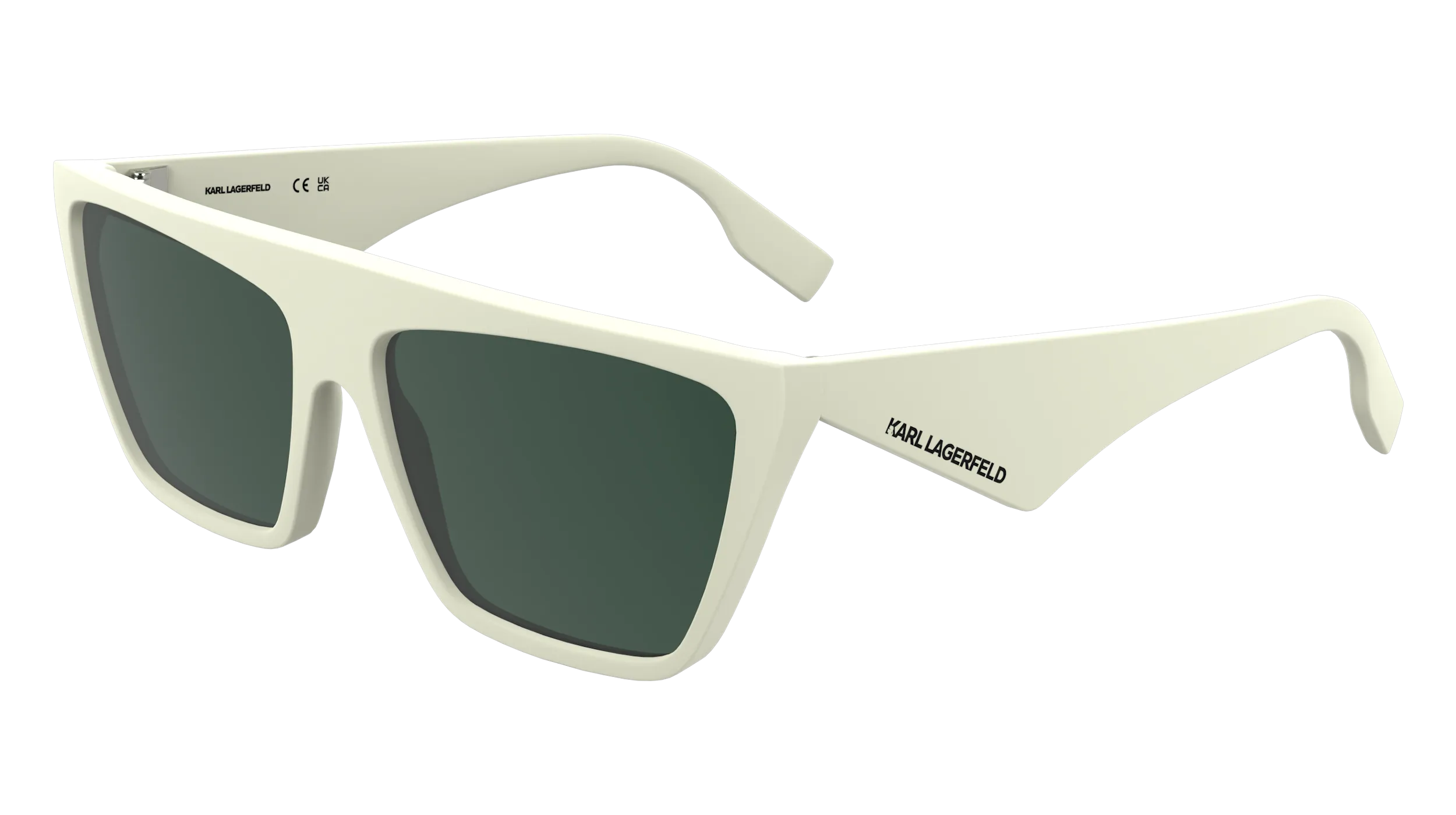 Karl Lagerfeld KL6186S 105 Occhiali da sole Bio-iniettato Bianco Squadrata Normale - immagine 1