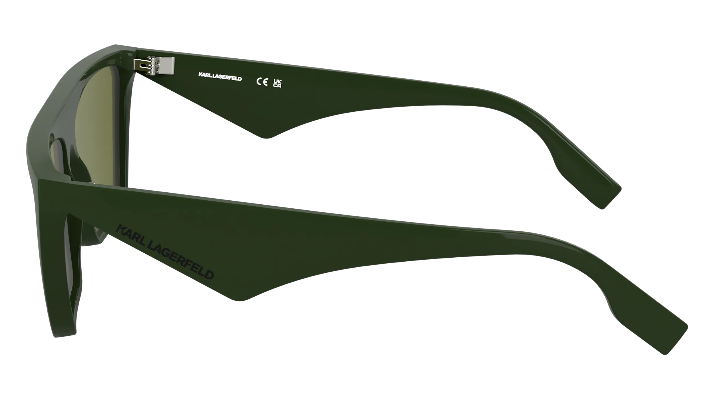 Karl Lagerfeld KL6186S 300 Occhiali da sole Bio-iniettato Verde Squadrata Normale - immagine 3