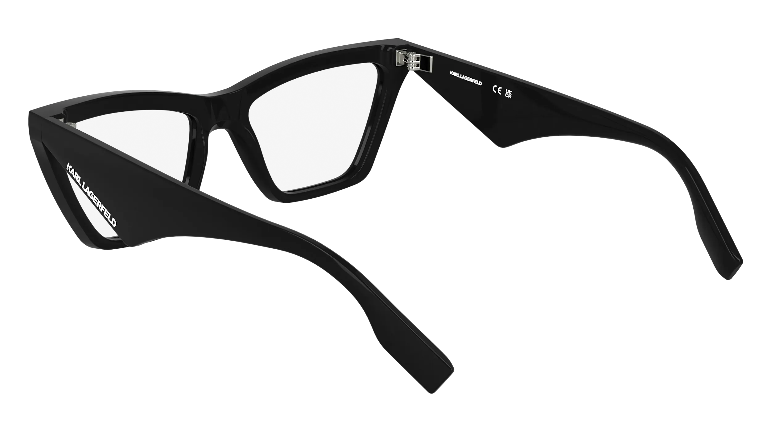 Karl Lagerfeld KL6195 001 Montature da vista Bio-iniettato Nero Cat Eye Normale - immagine 4