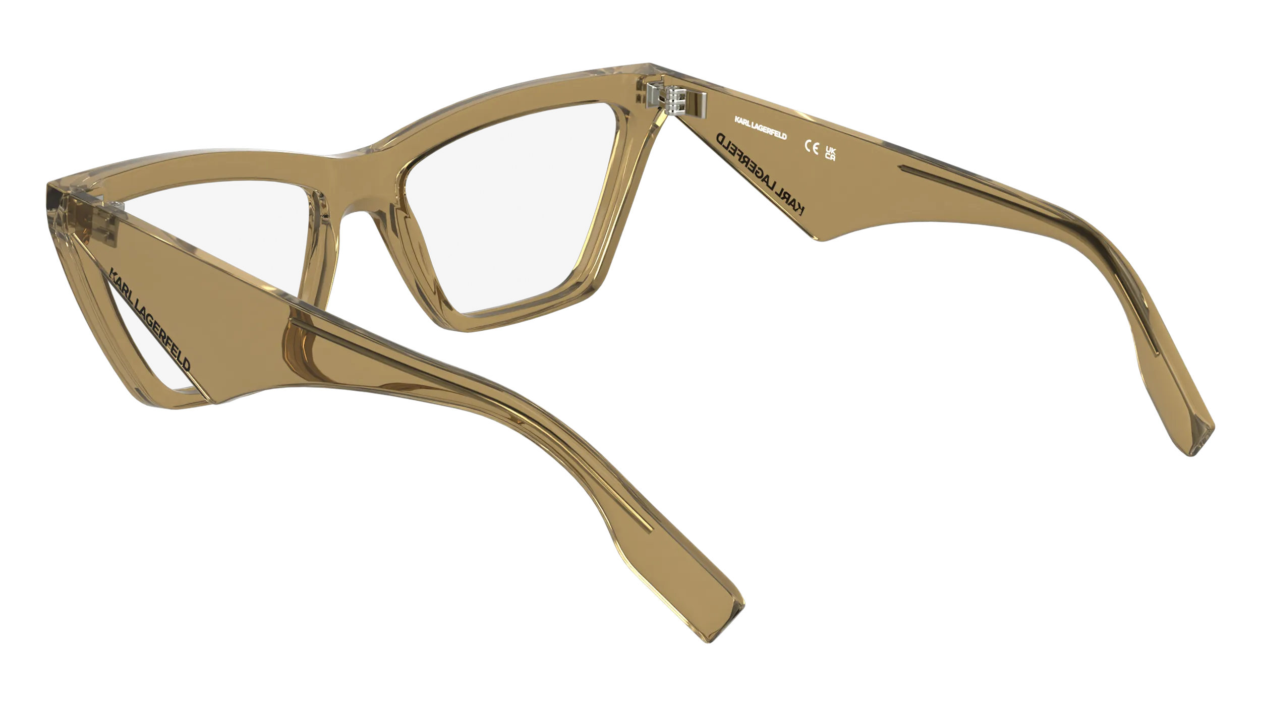 Karl Lagerfeld KL6195 210 Montature da vista Bio-iniettato Marrone Cat Eye Normale - immagine 4