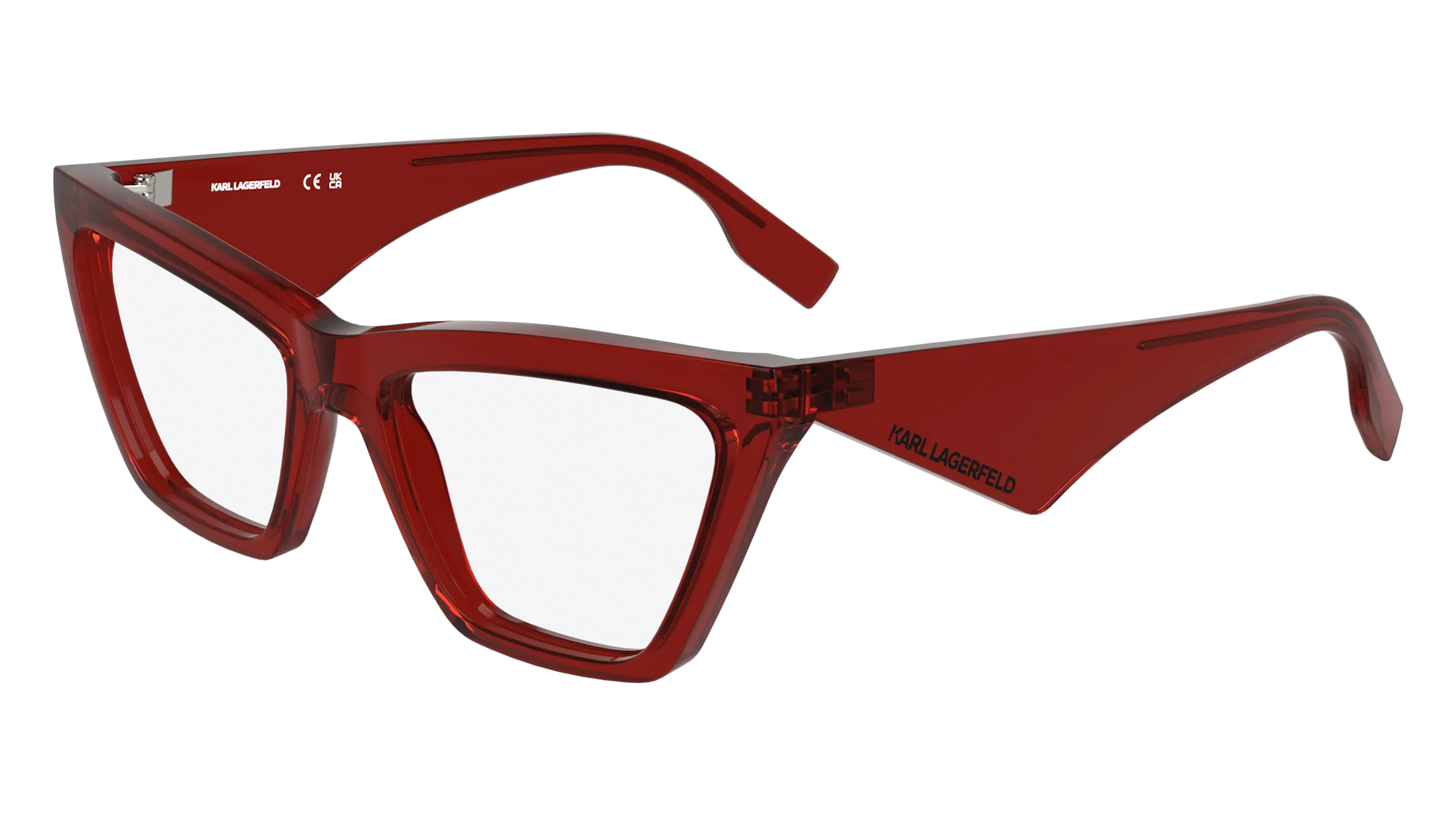 Karl Lagerfeld KL6195 600 Montature da vista Bio-iniettato Rosso Cat Eye Normale - immagine 1