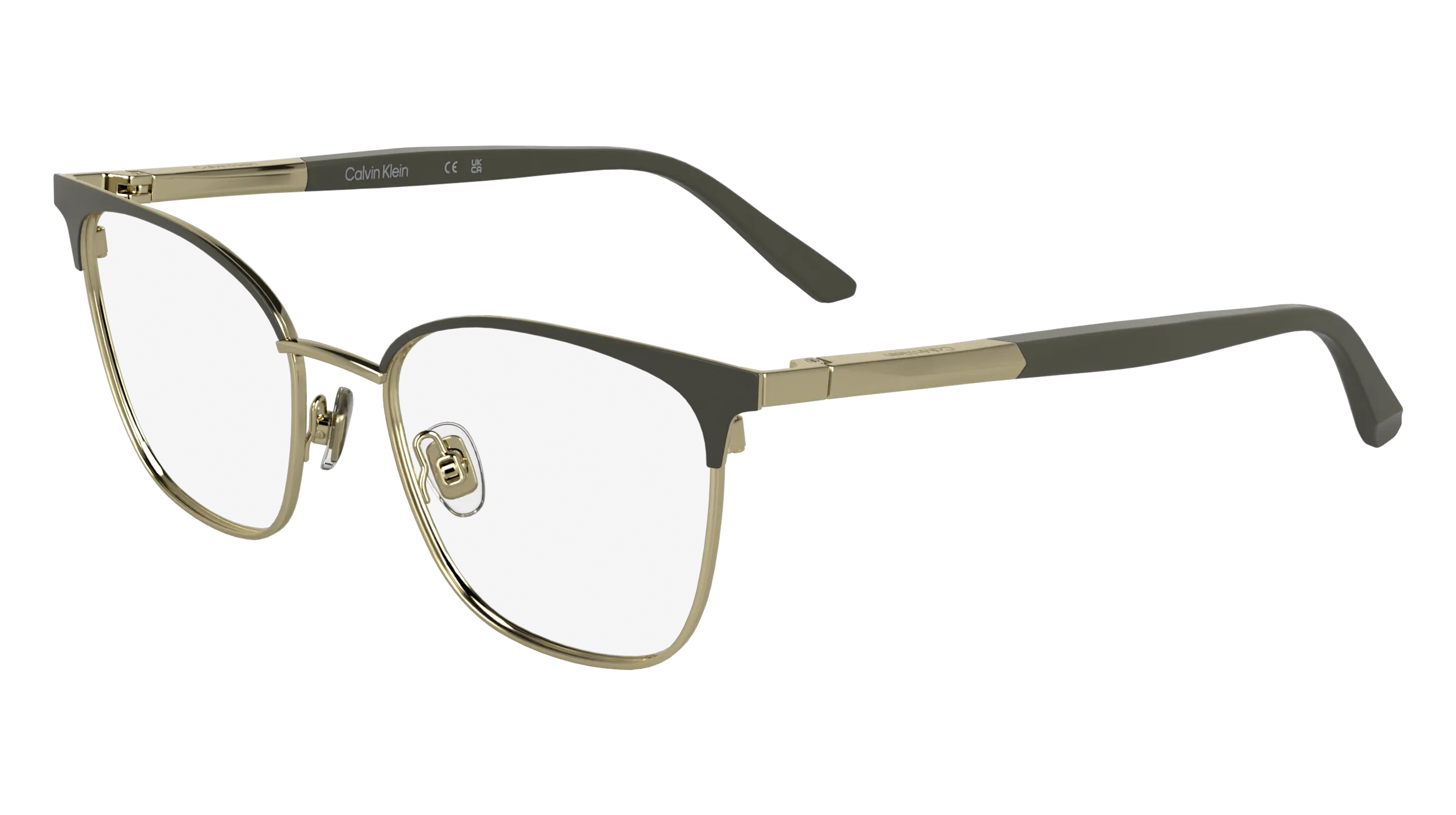 Calvin Klein CK25105 035 Montature da vista Metallo Grigio Cat Eye Normale - immagine 1