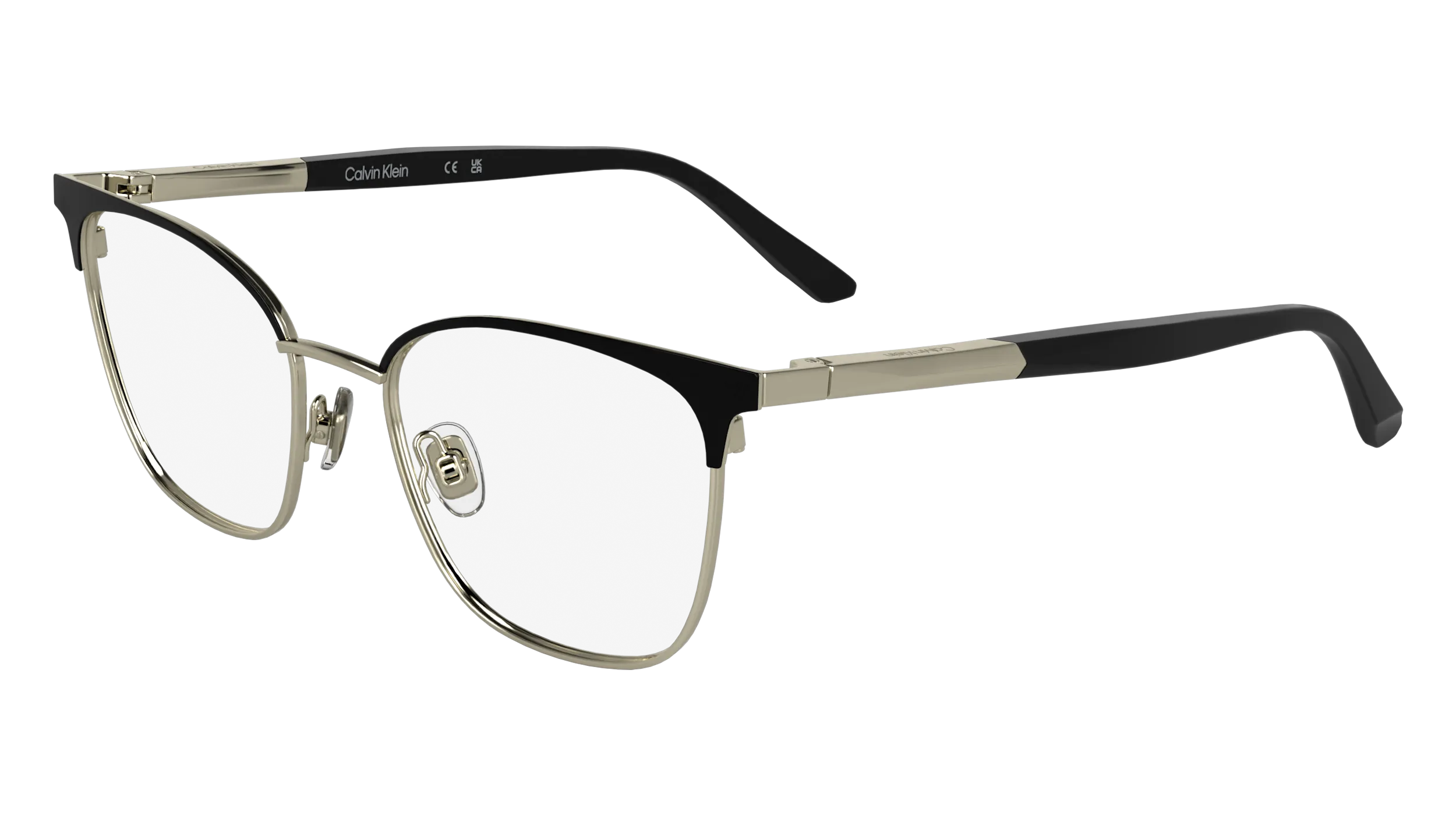 Calvin Klein CK25105 001 Montature da vista Metallo Nero Cat Eye Normale - immagine 1