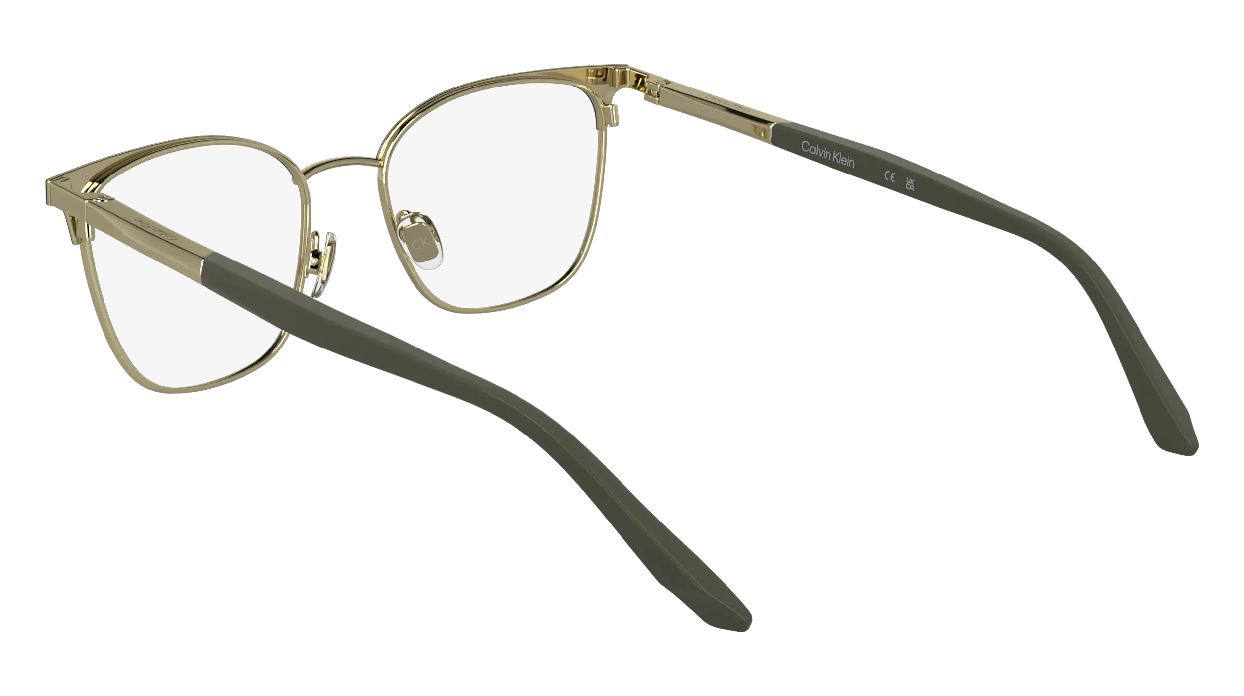 Calvin Klein CK25105 035 Montature da vista Metallo Grigio Cat Eye Normale - immagine 4