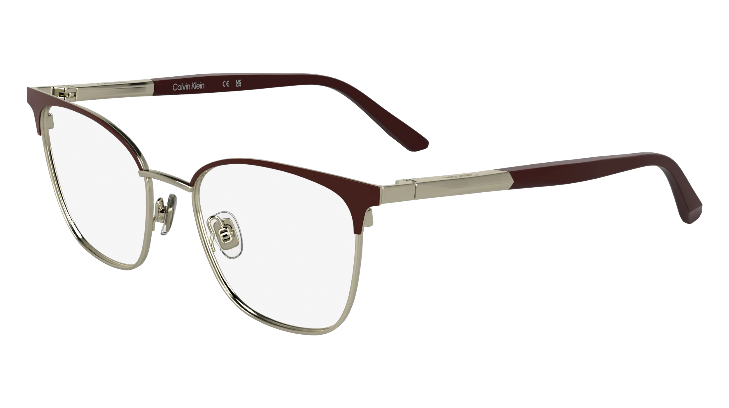 Calvin Klein CK25105 605 Montature da vista Metallo Bordeaux Cat Eye Normale - immagine 1