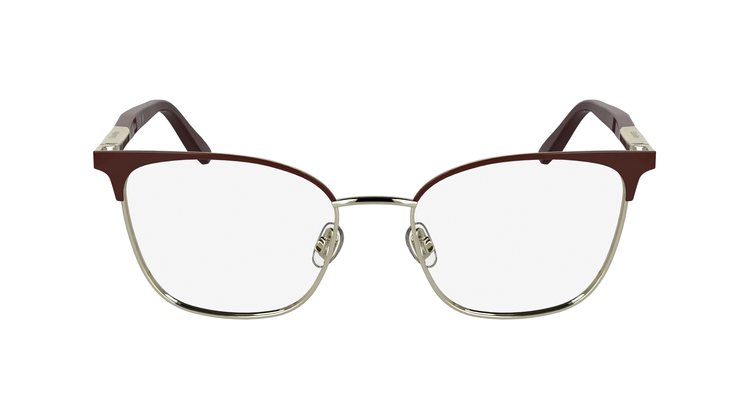 Calvin Klein CK25105 605 Montature da vista Metallo Bordeaux Cat Eye Normale - immagine 2
