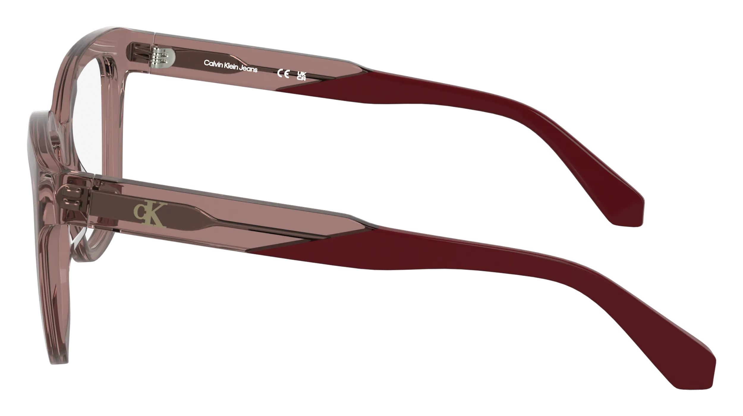 Calvin Klein CKJ25616 605 Montature da vista Acetato Bordeaux Farfalla Normale - immagine 3