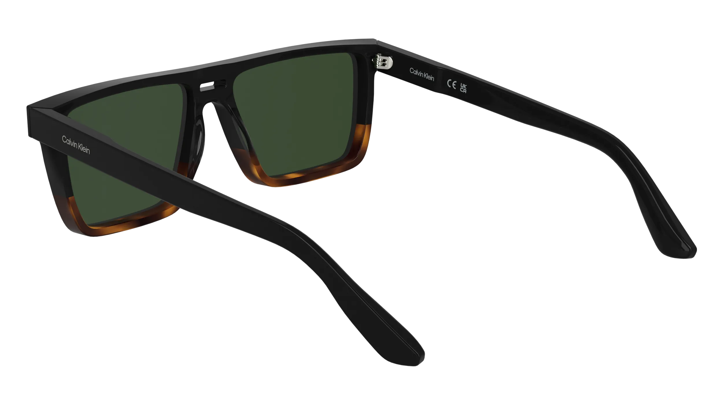 Calvin Klein CK25501S 006 Occhiali da sole Acetato Nero Squadrata Normale - immagine 4