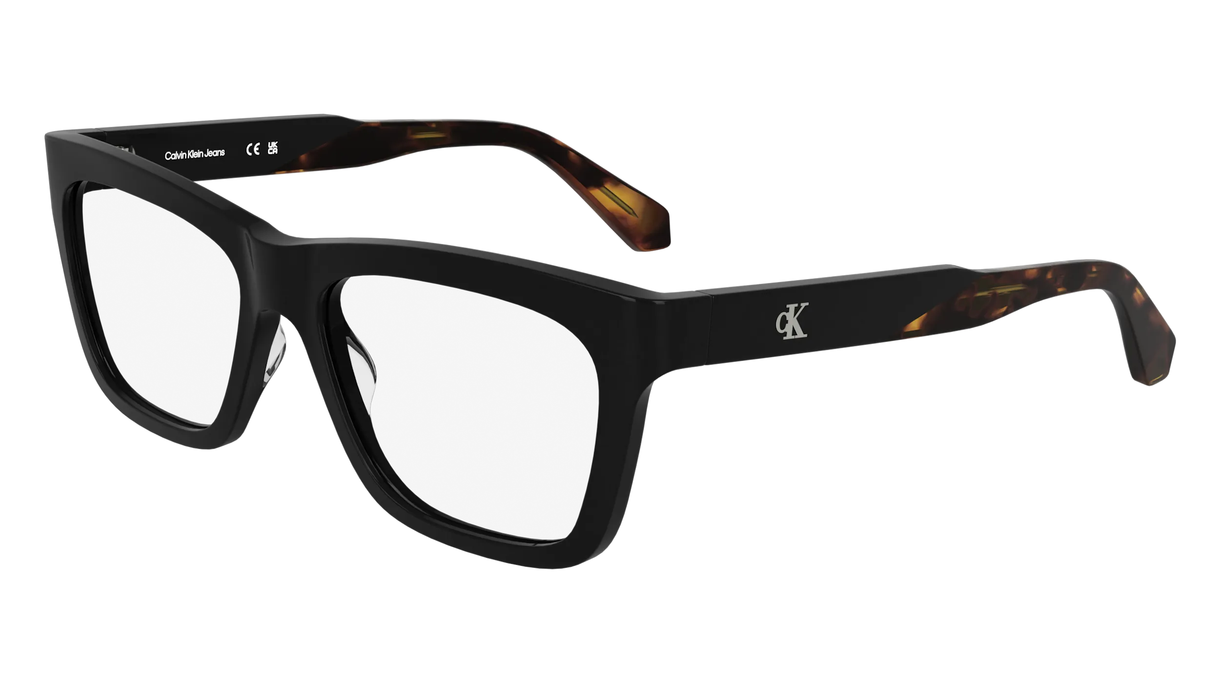 Calvin Klein CKJ25615 001 Montature da vista Acetato Nero Squadrata Normale - immagine 1