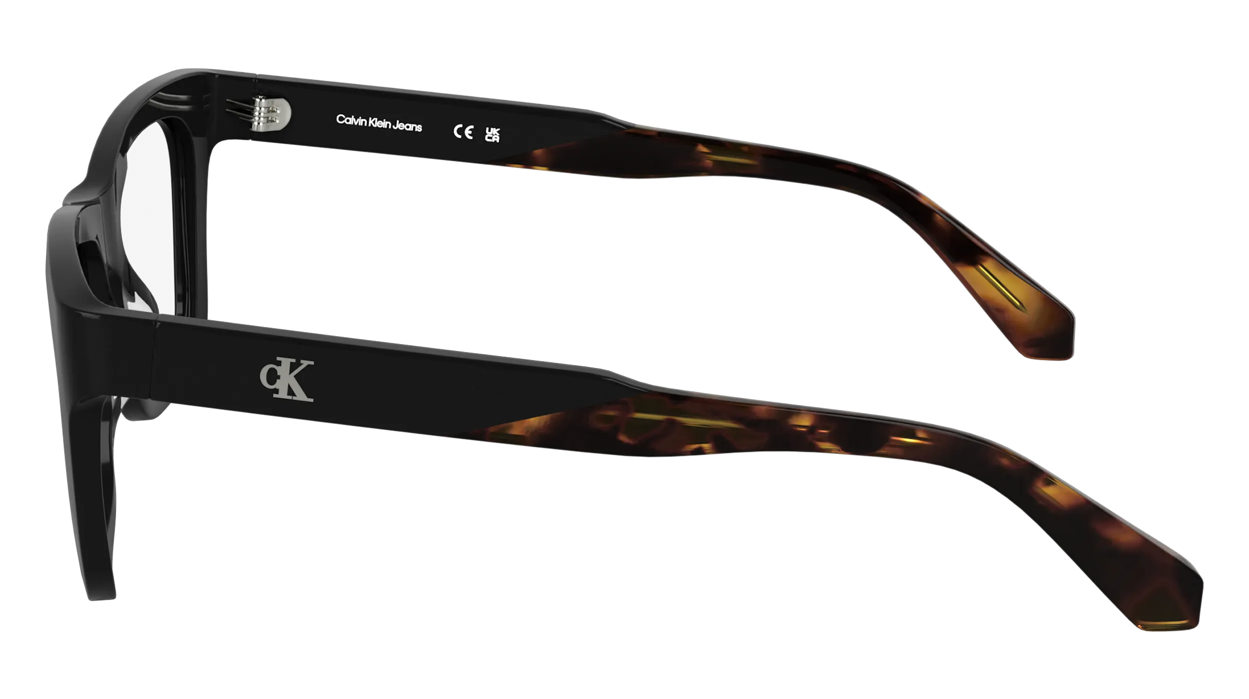 Calvin Klein CKJ25615 001 Montature da vista Acetato Nero Squadrata Normale - immagine 3