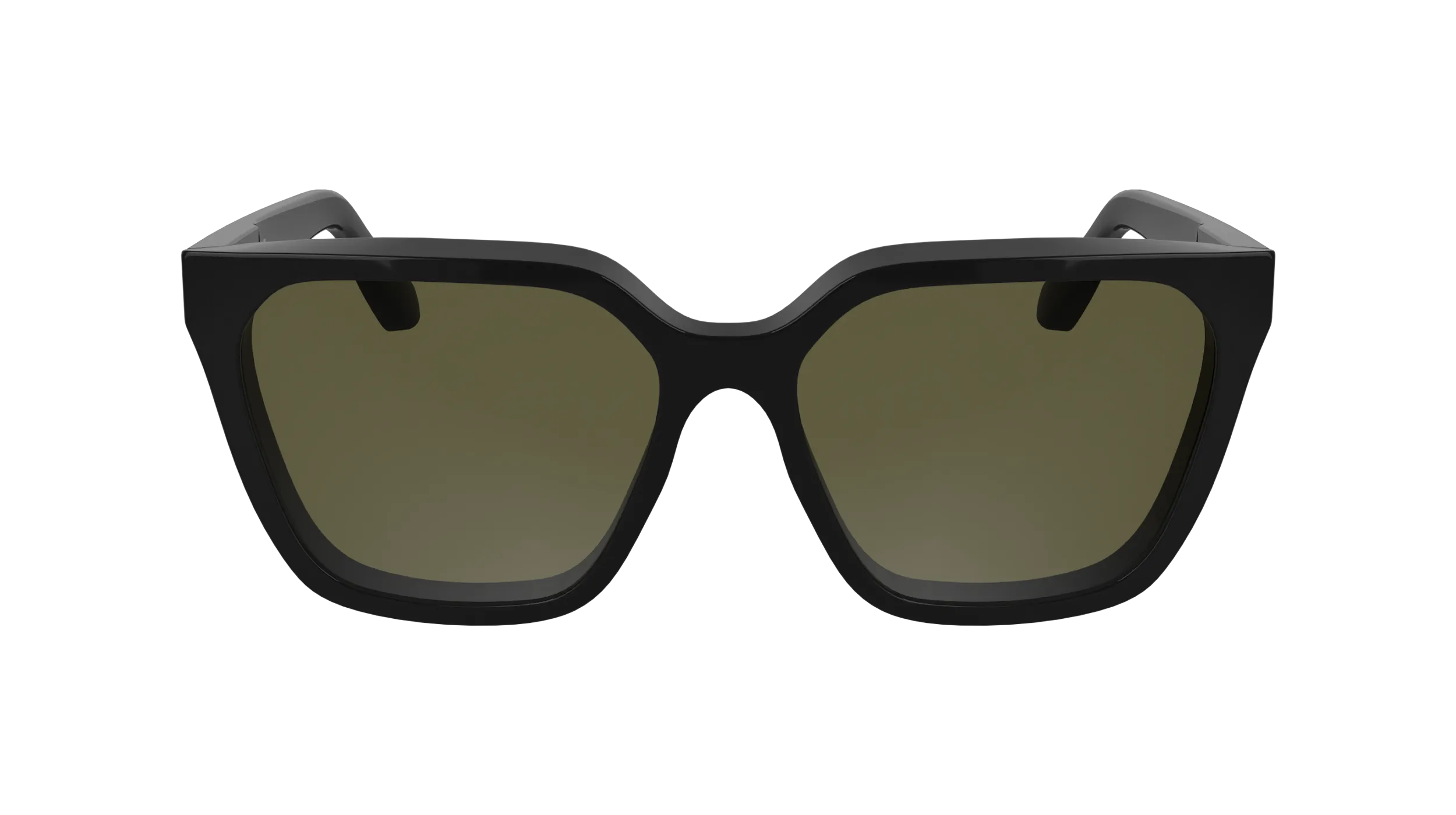Calvin Klein CK25500S 001 Occhiali da sole Acetato Nero Squadrata Normale - immagine 2