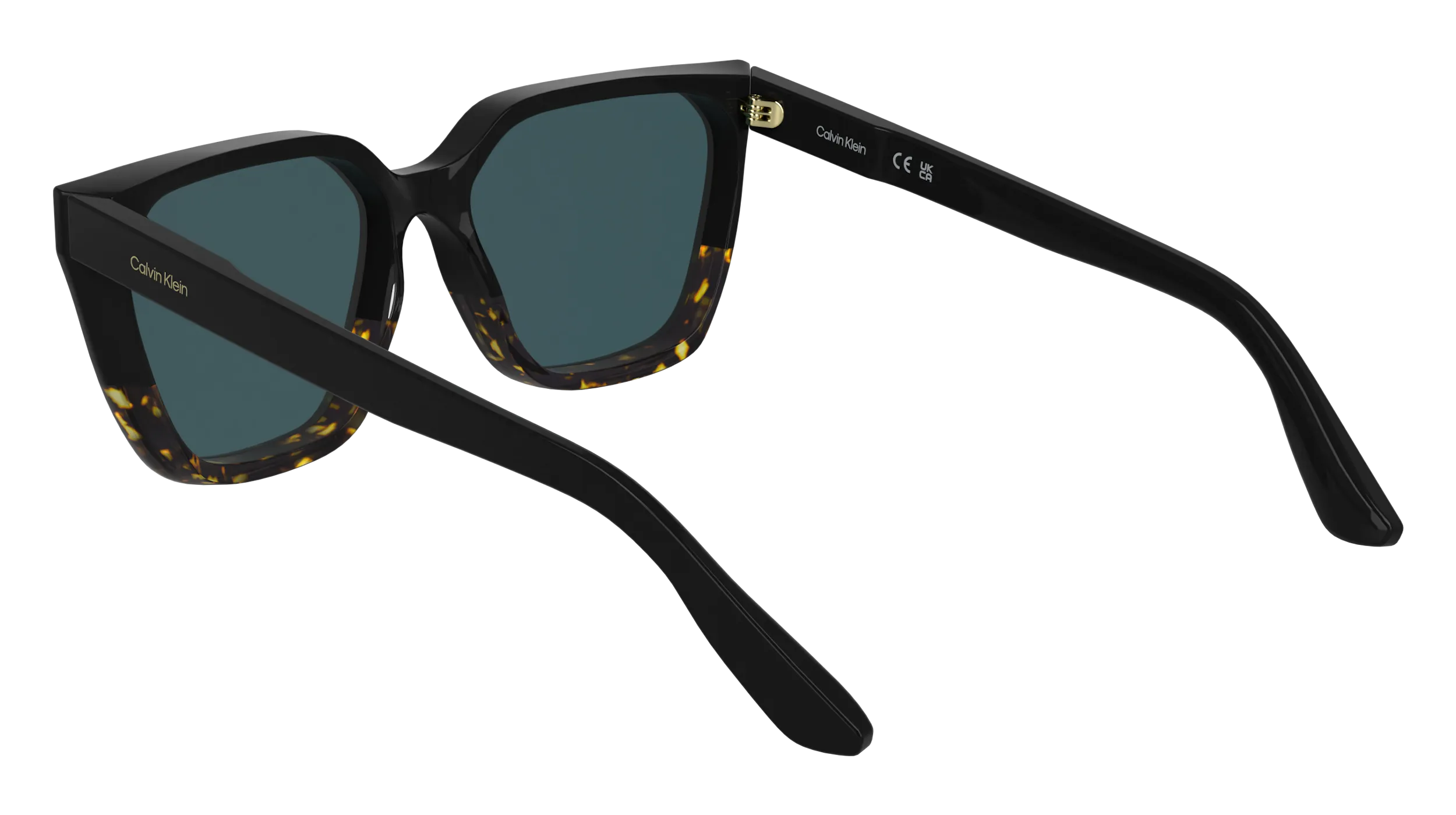 Calvin Klein CK25500S 006 Occhiali da sole Acetato Nero Squadrata Normale - immagine 4