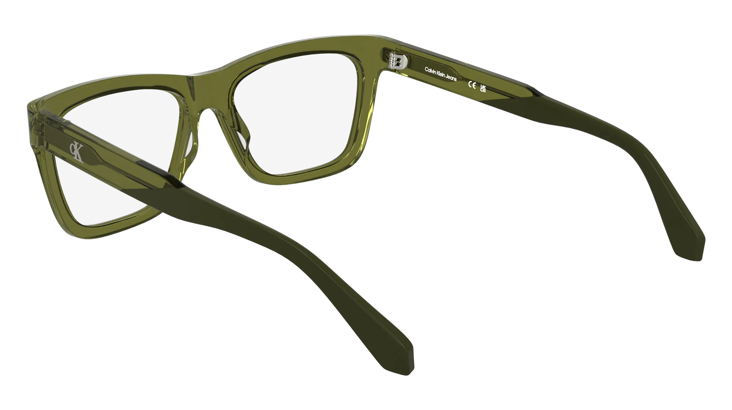 Calvin Klein CKJ25615 309 Montature da vista Acetato Verde Squadrata Normale - immagine 4