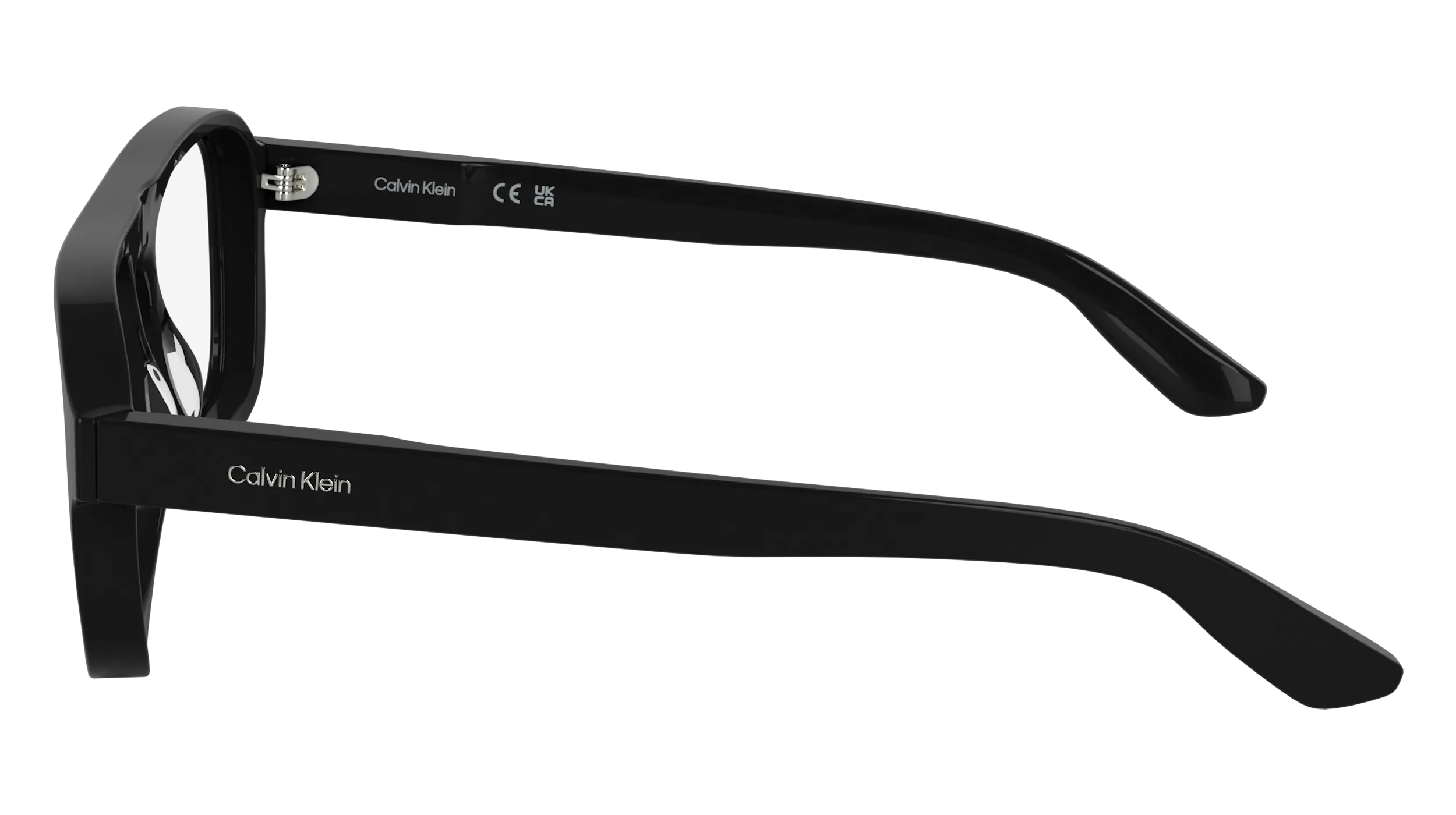 Calvin Klein CK25515 001 Montature da vista Acetato Nero Pilot Normale - immagine 3
