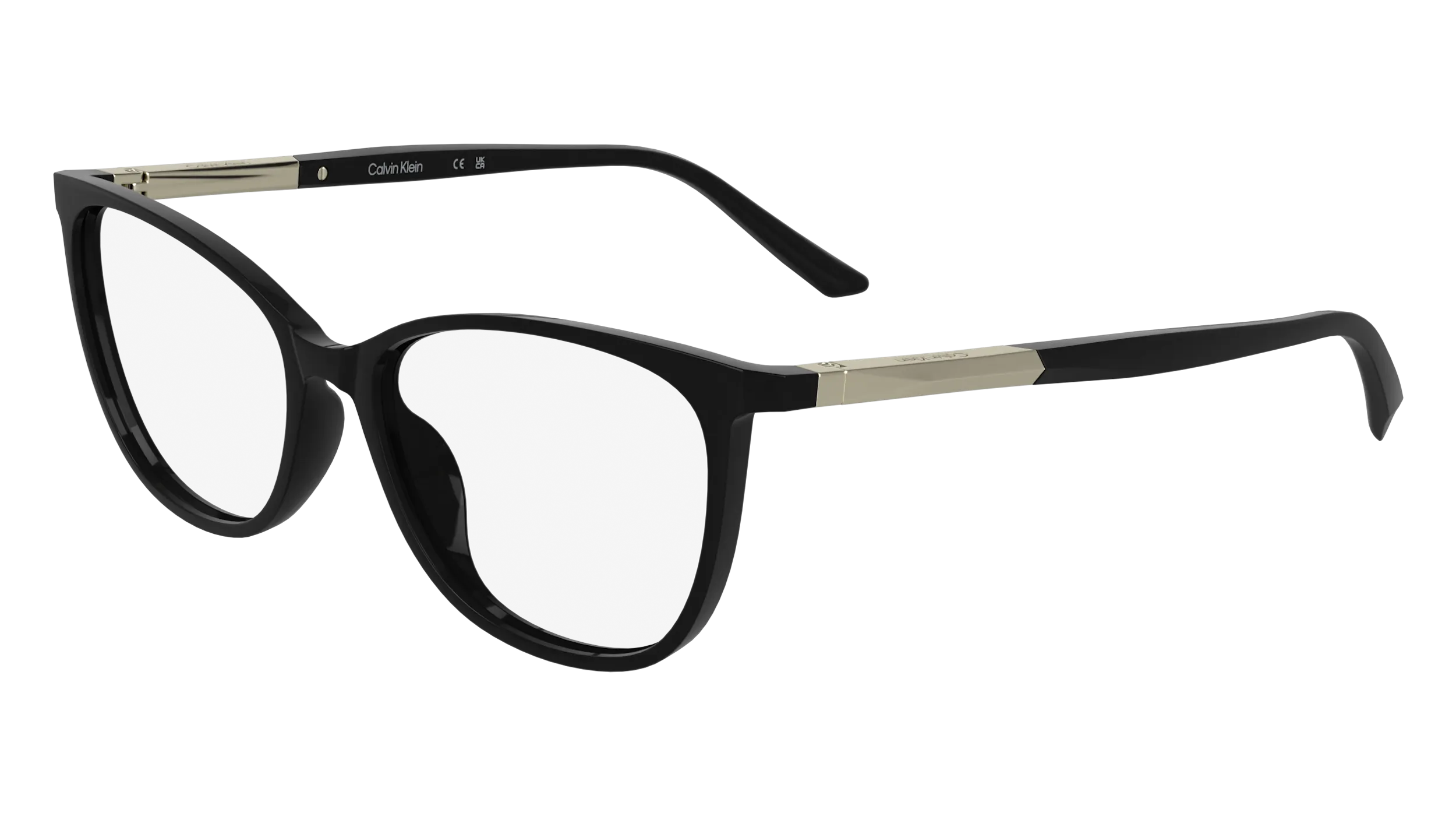 Calvin Klein CK25512 001 Montature da vista Bio-iniettato Nero Cat Eye Normale - immagine 1