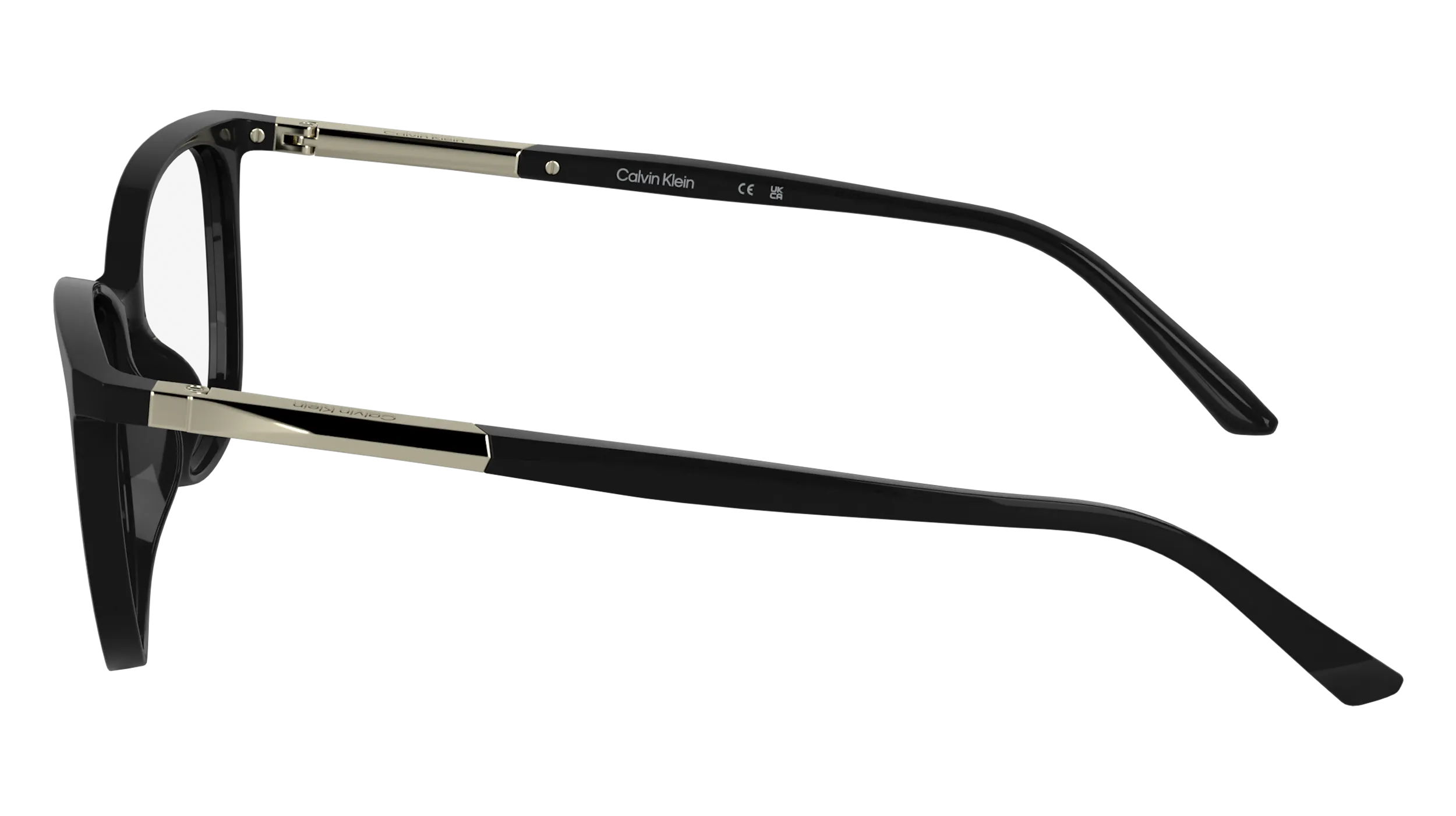 Calvin Klein CK25512 001 Montature da vista Bio-iniettato Nero Cat Eye Normale - immagine 3