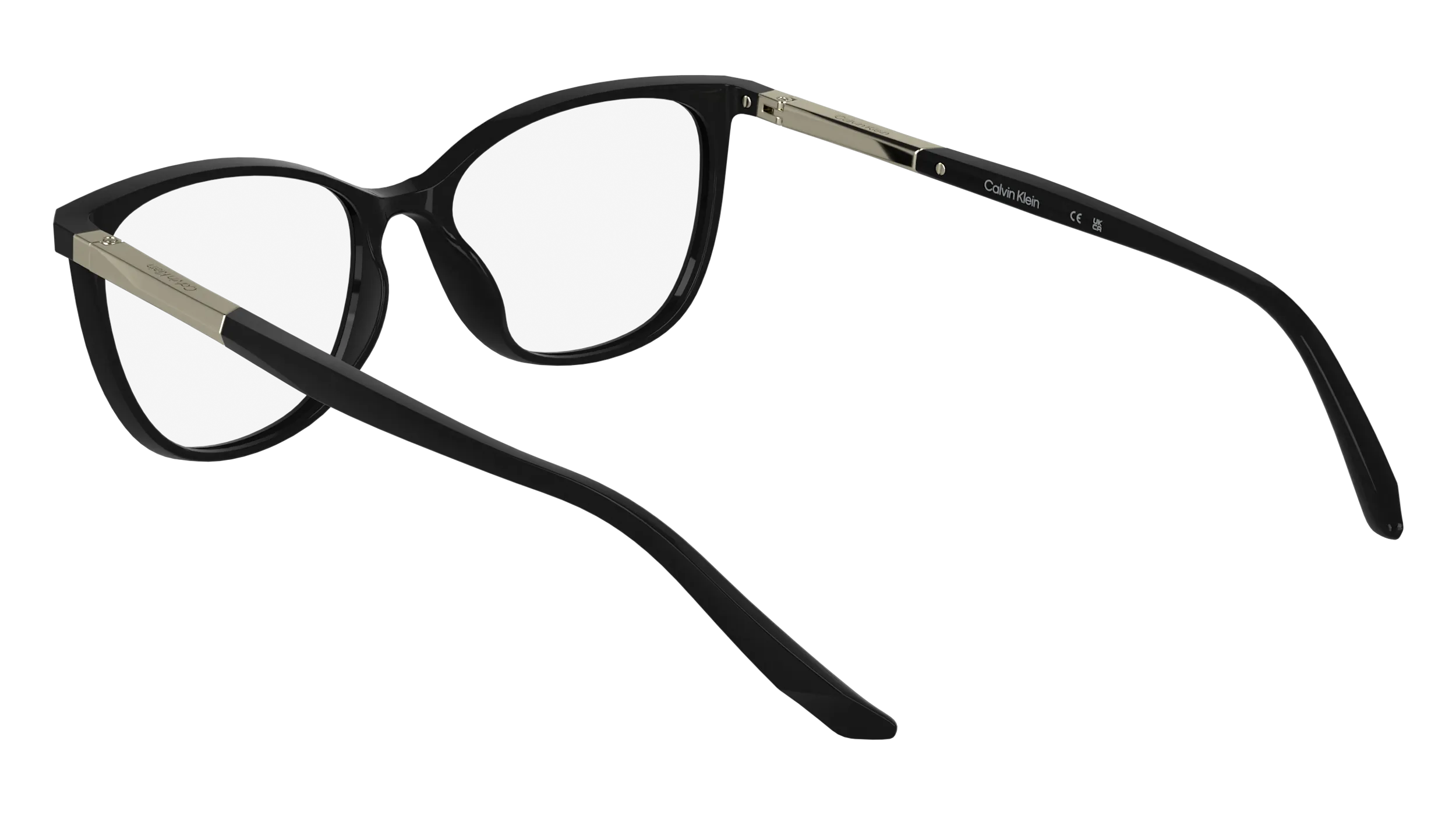 Calvin Klein CK25512 001 Montature da vista Bio-iniettato Nero Cat Eye Normale - immagine 4