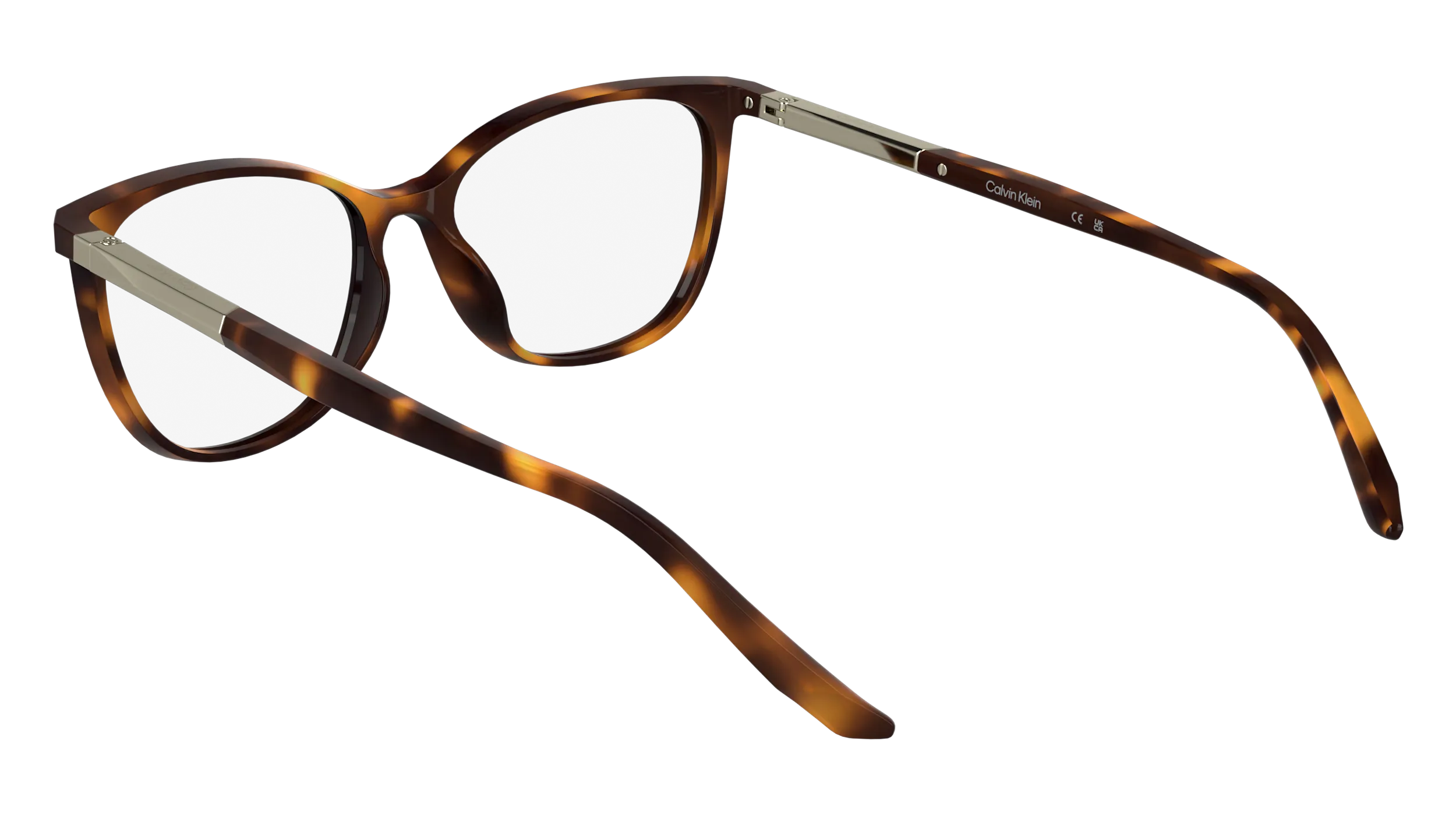Calvin Klein CK25512 240 Montature da vista Bio-iniettato Havana Cat Eye Normale - immagine 4