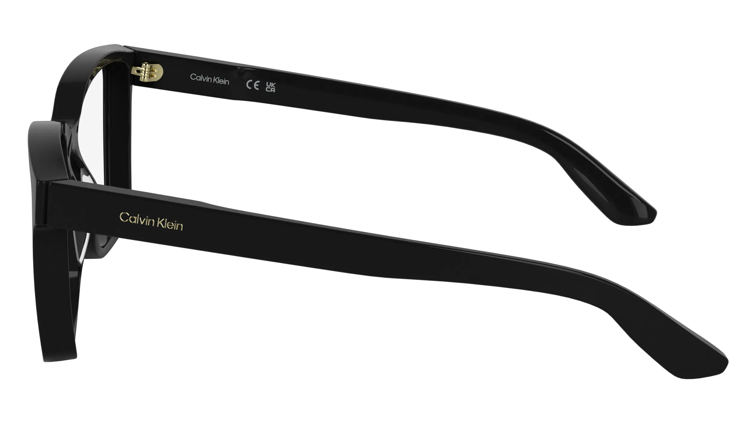 Calvin Klein CK25516 001 Montature da vista Acetato Nero Squadrata Normale - immagine 3