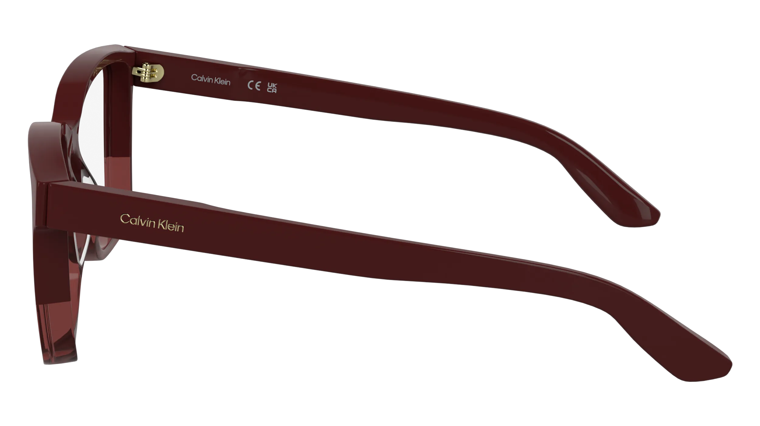 Calvin Klein CK25516 605 Montature da vista Acetato Bordeaux Squadrata Normale - immagine 3