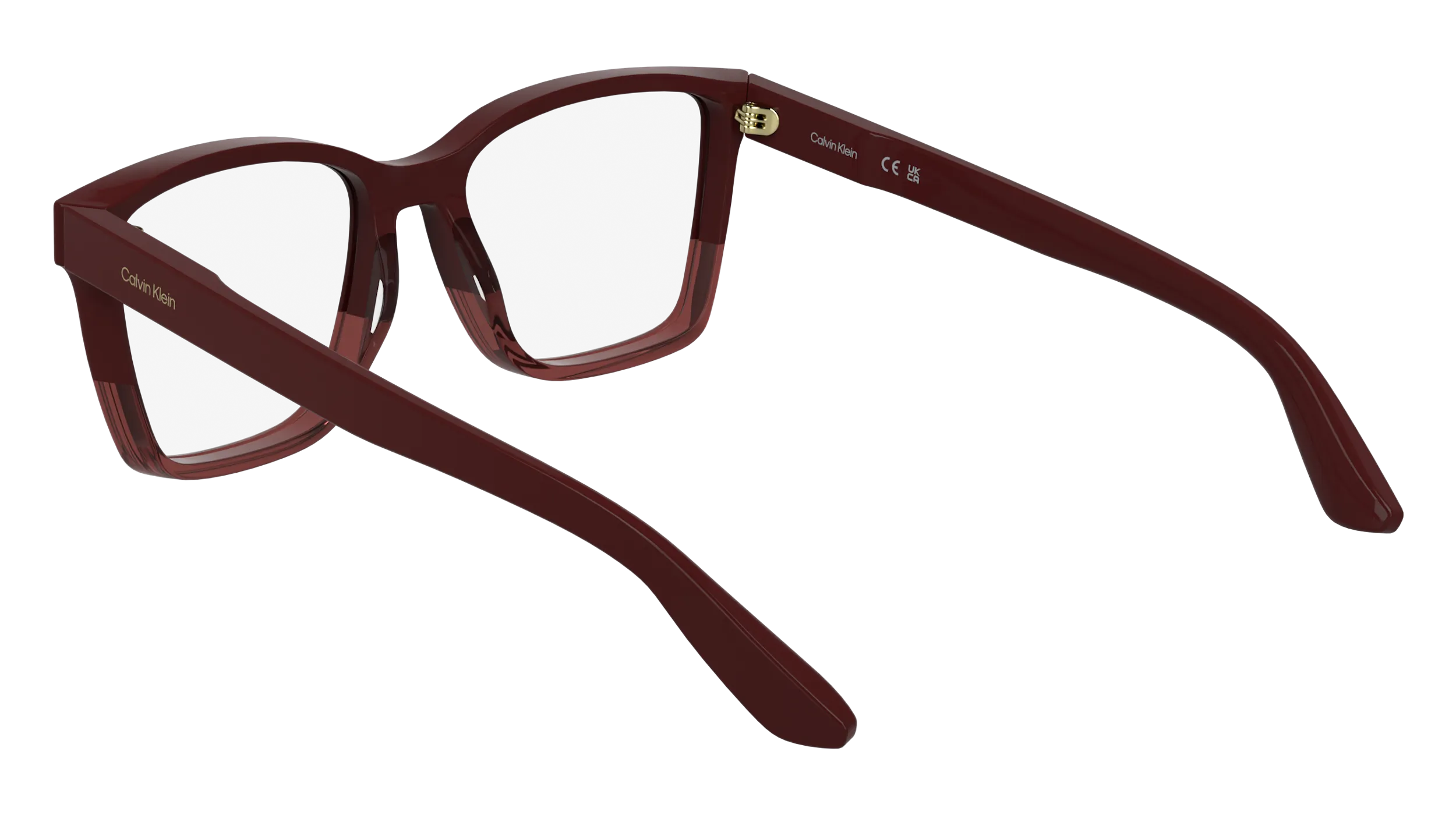 Calvin Klein CK25516 605 Montature da vista Acetato Bordeaux Squadrata Normale - immagine 4